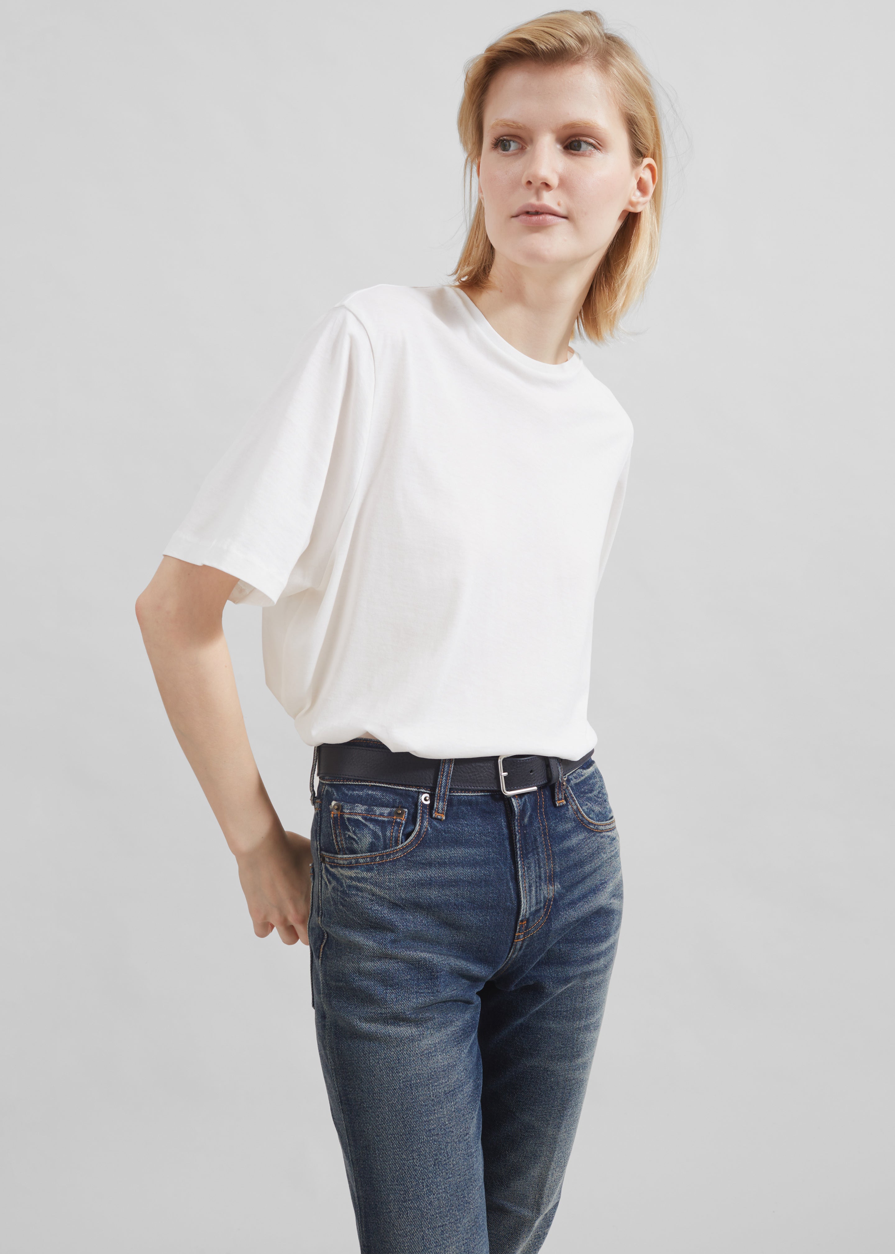 Harper Soft Organic T-Shirt - Off White - 1