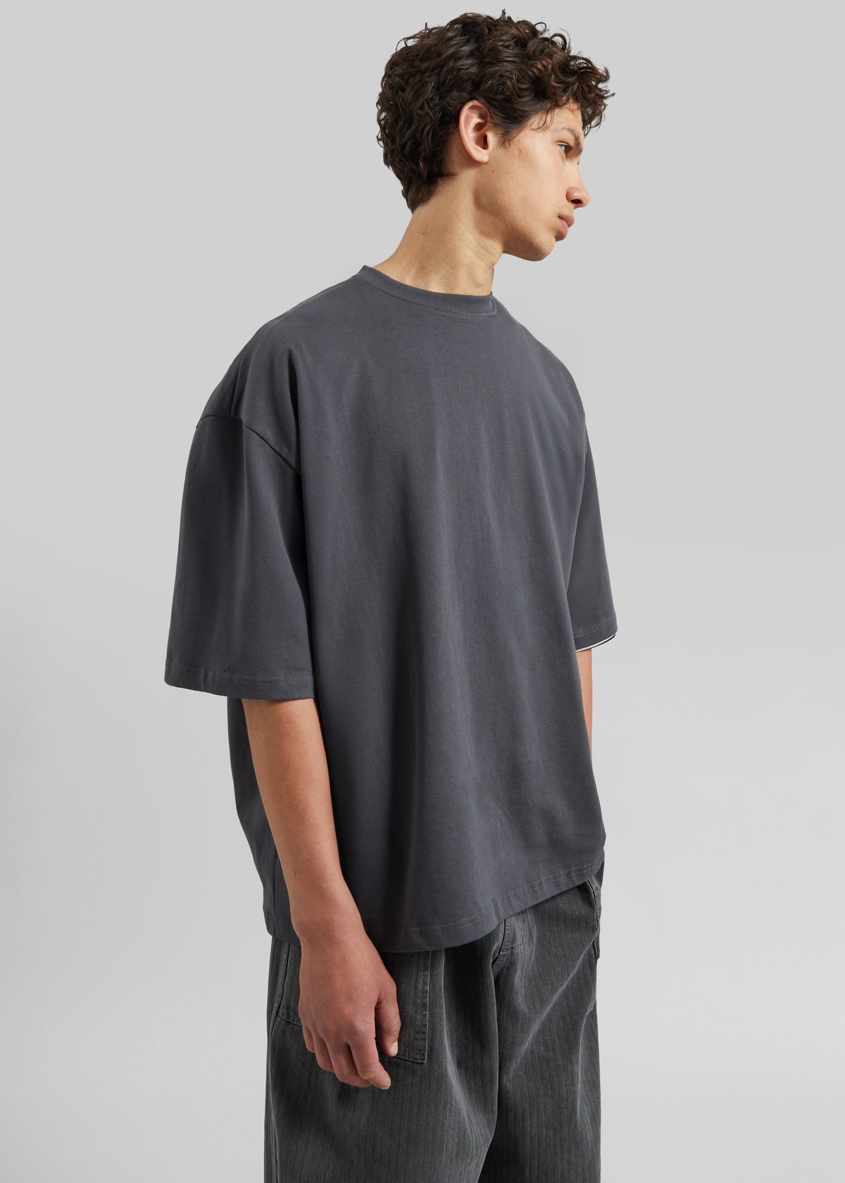 Harris Oversized T-Shirt - Slate Grey - 1