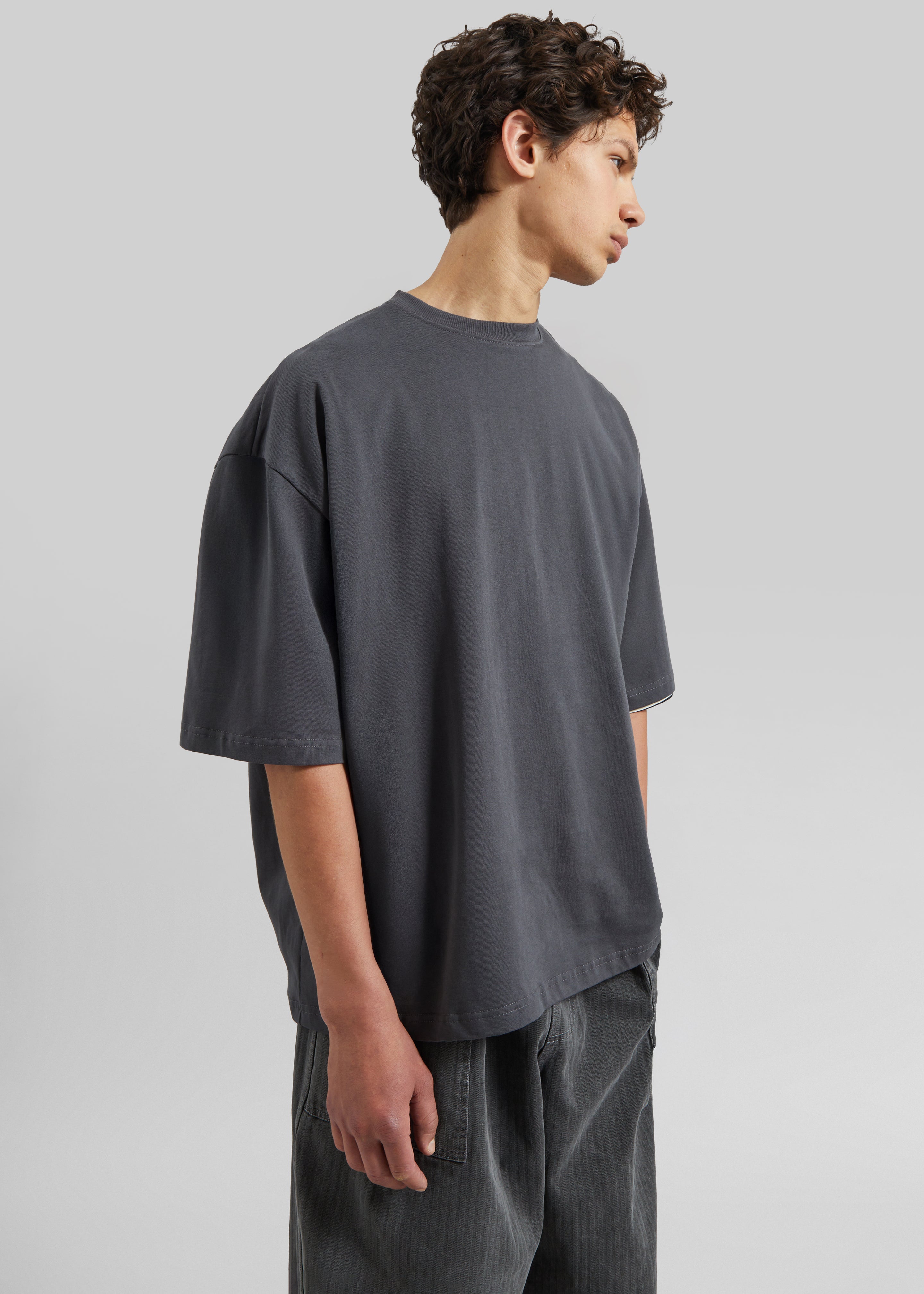 Harris Oversized T-Shirt - Slate Grey - 1