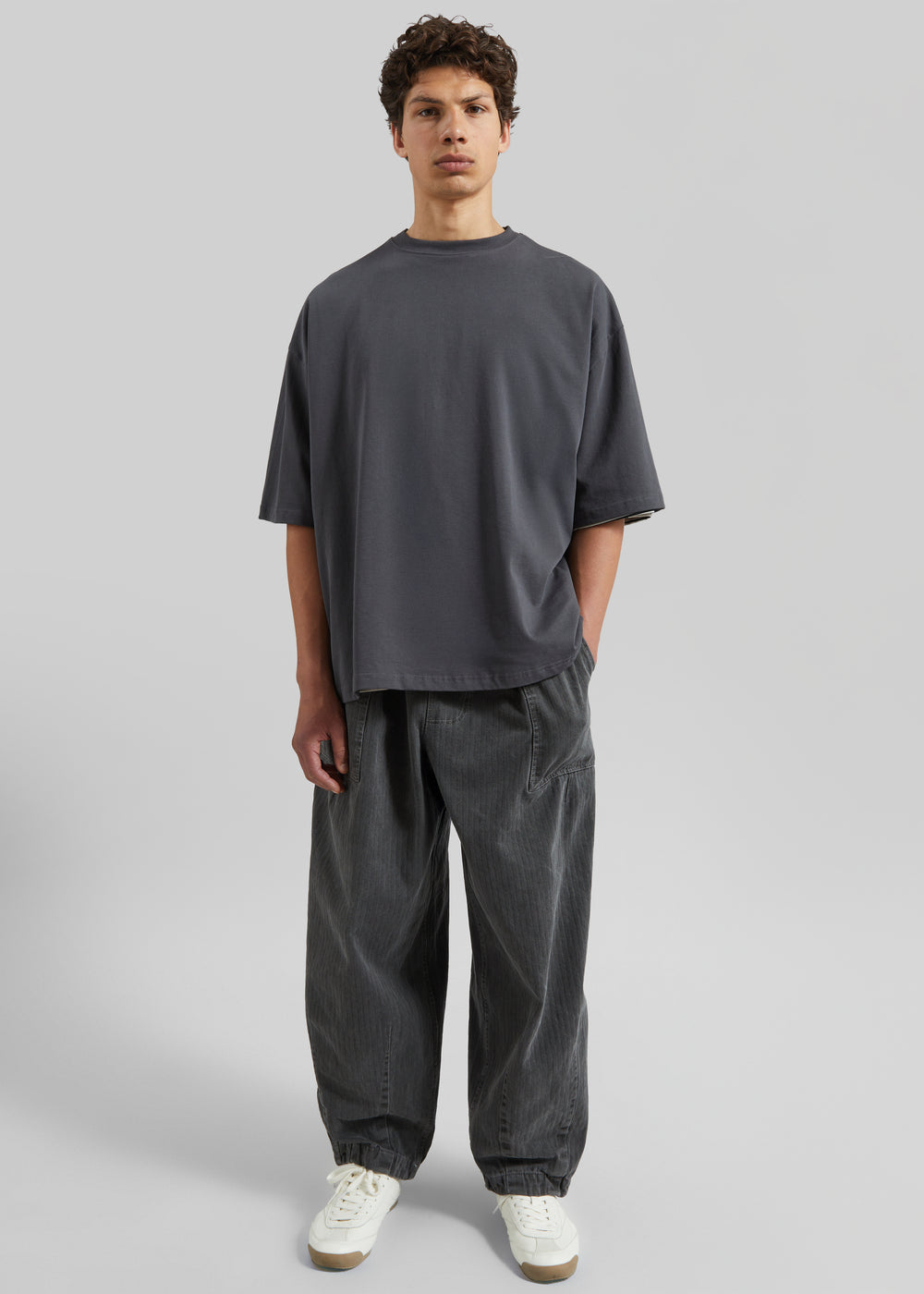 Harris Oversized T-Shirt - Slate Grey - 1