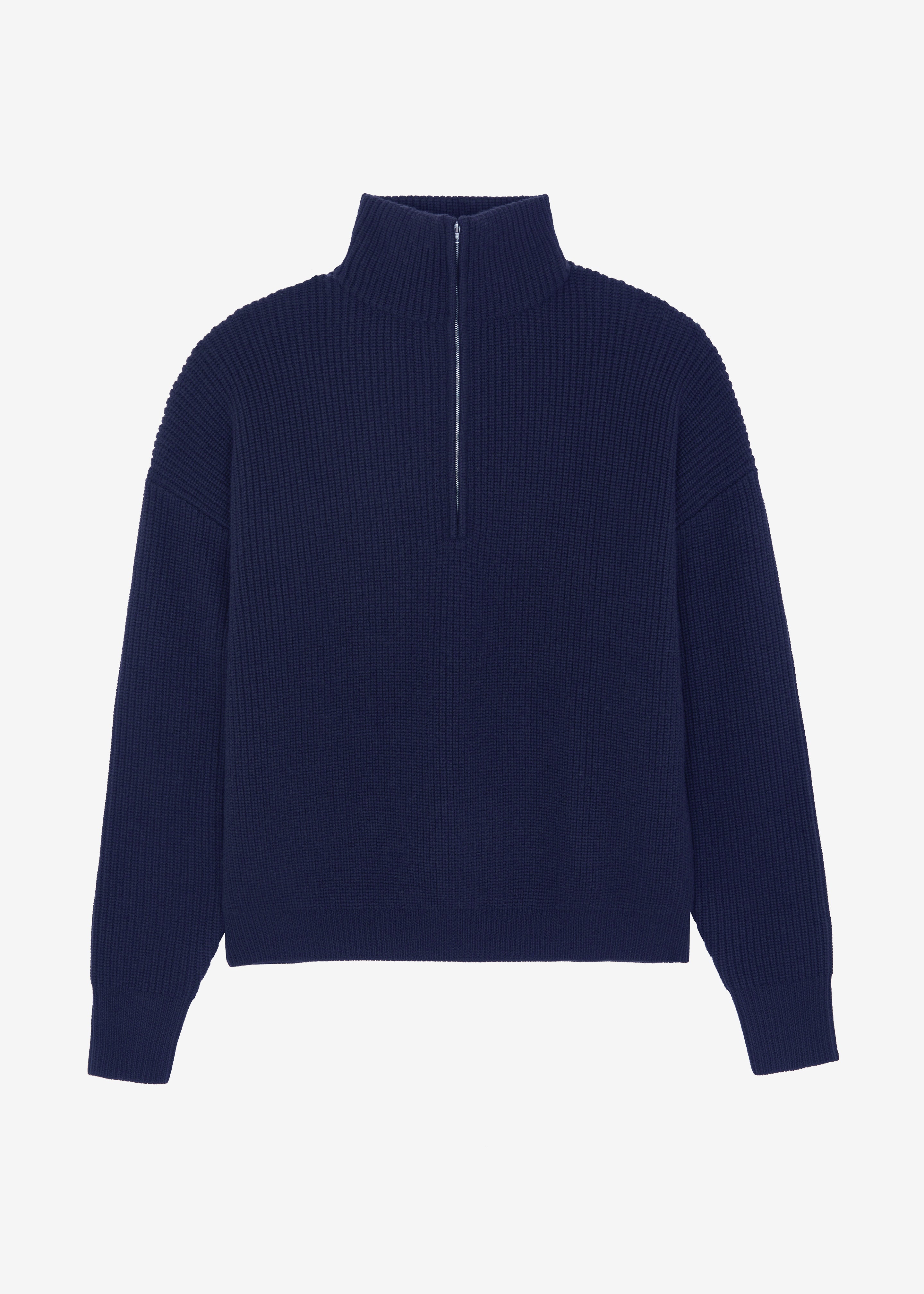 Harrison Quarter Zip Jumper - Navy - 11