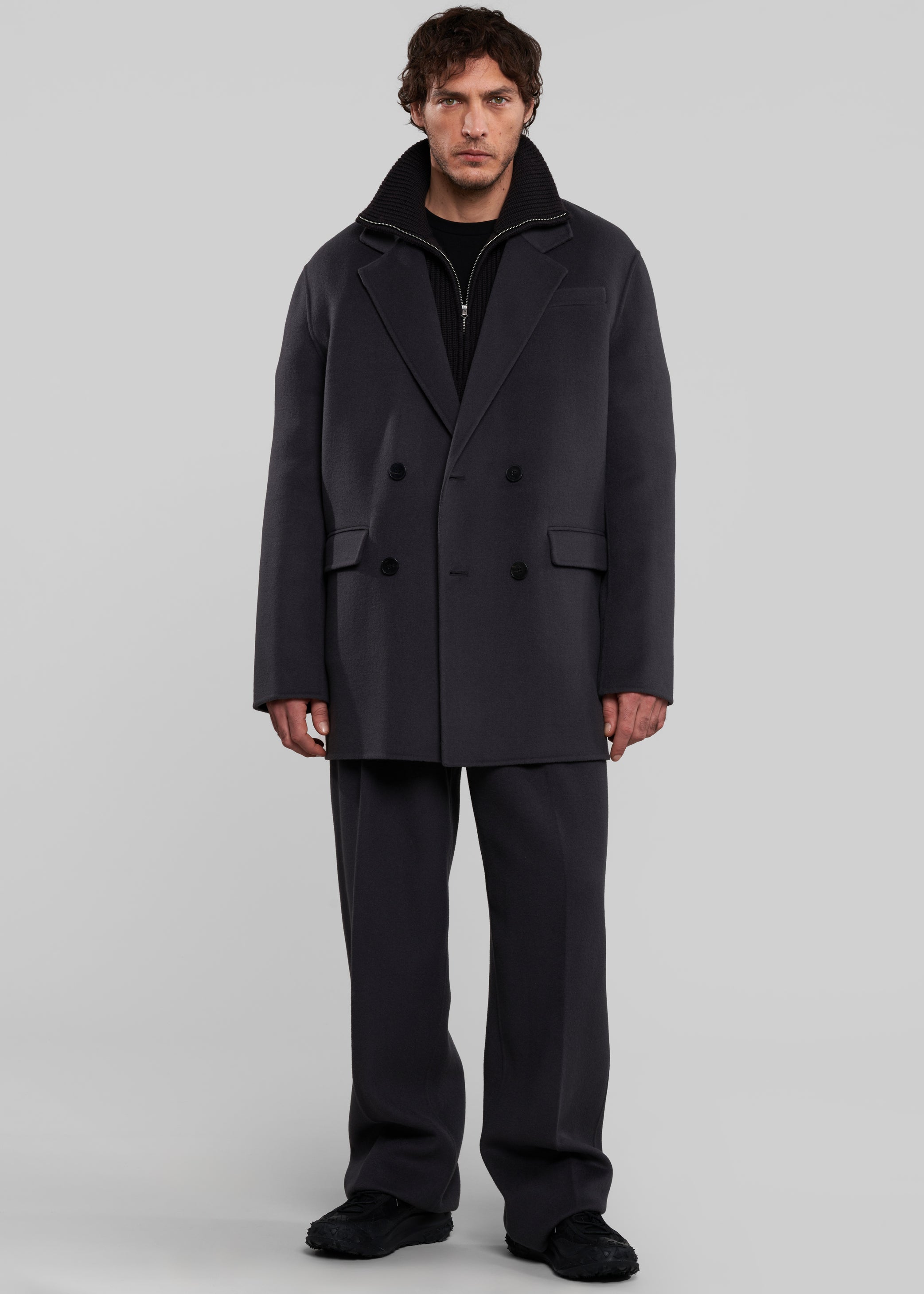 Shop the look image for Harry Wool Blazer - Dark Grey