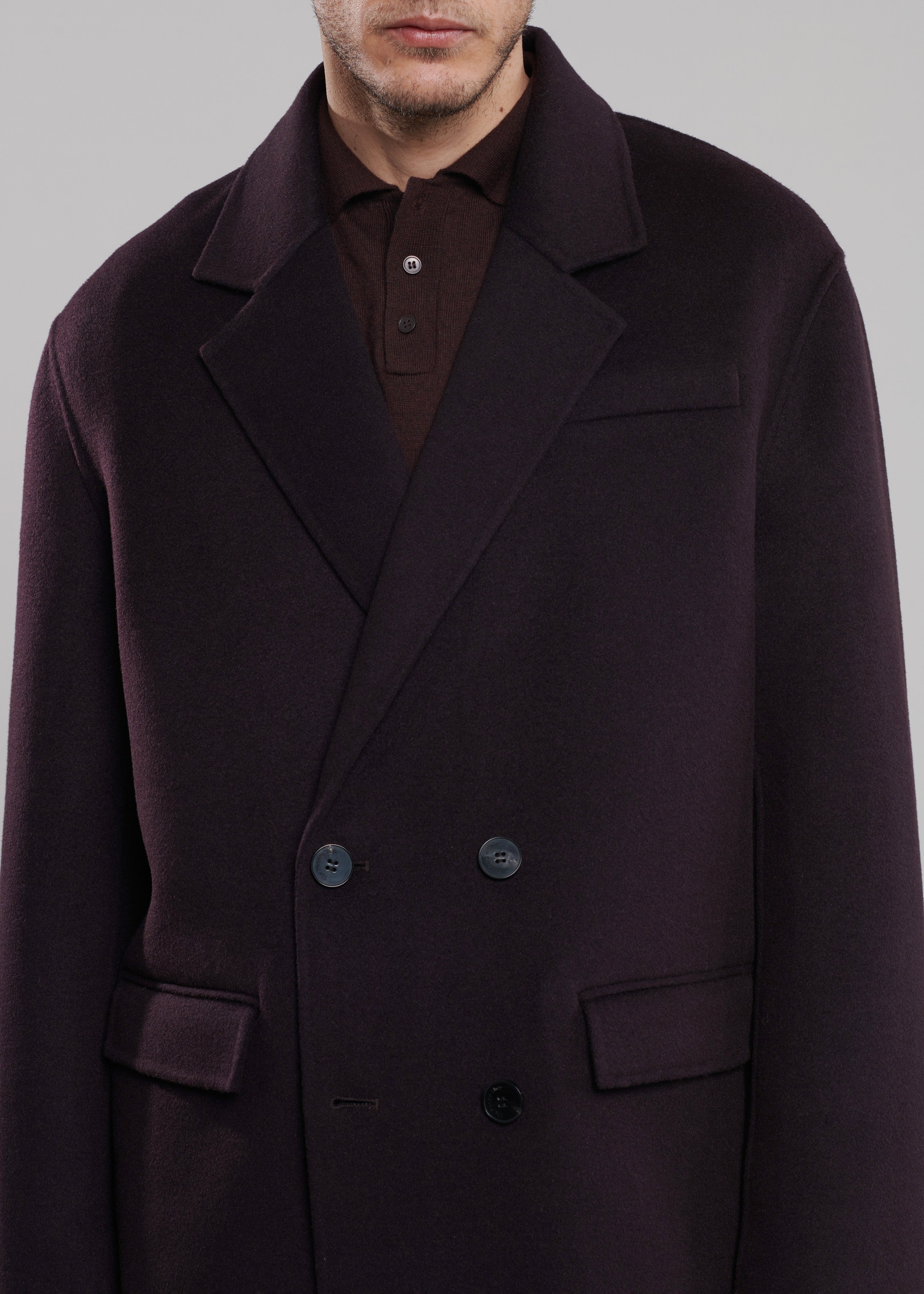 Harry Wool Blazer - Dark Plum - 3