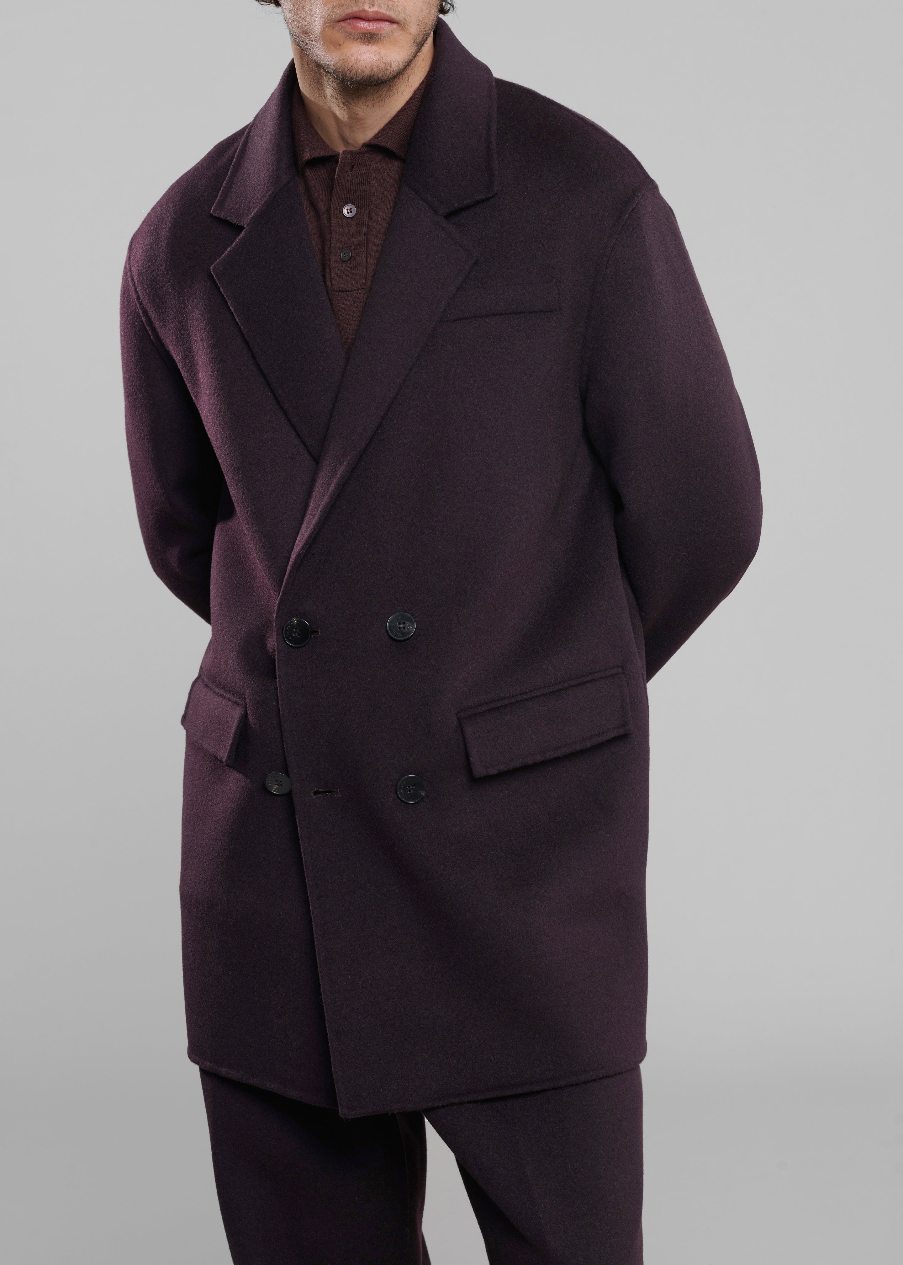 Harry Wool Blazer - Dark Plum - 7