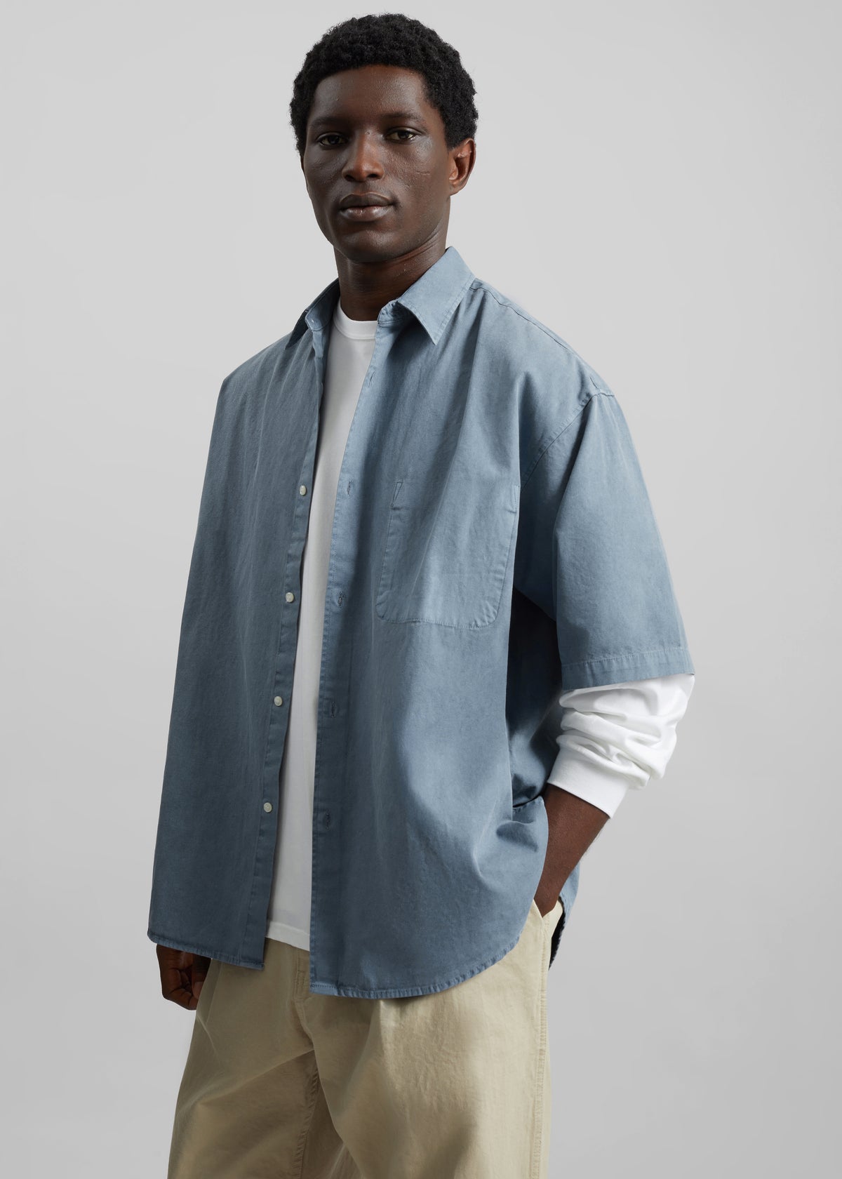 Havre Button Down Shirt - Blue - 6