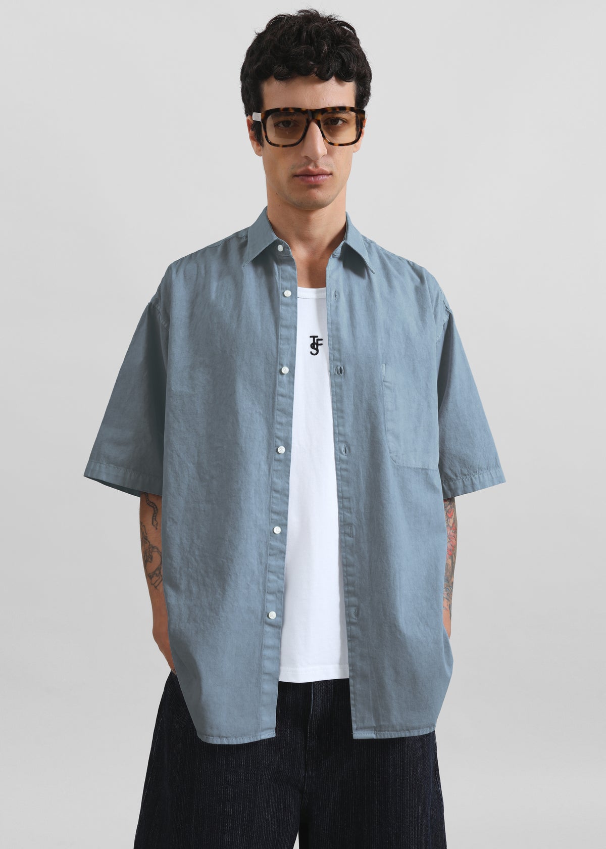 Havre Button Down Shirt - Blue - 2
