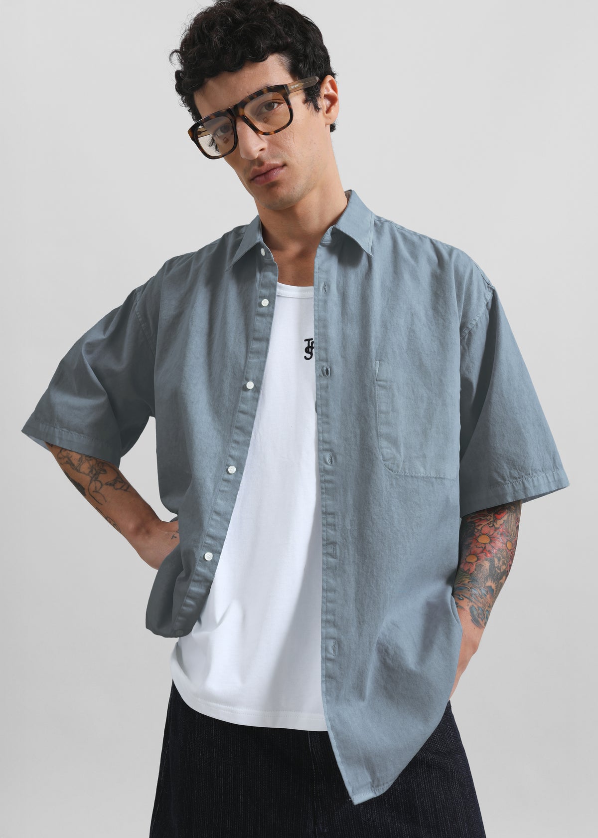 Havre Button Down Shirt - Blue - 5