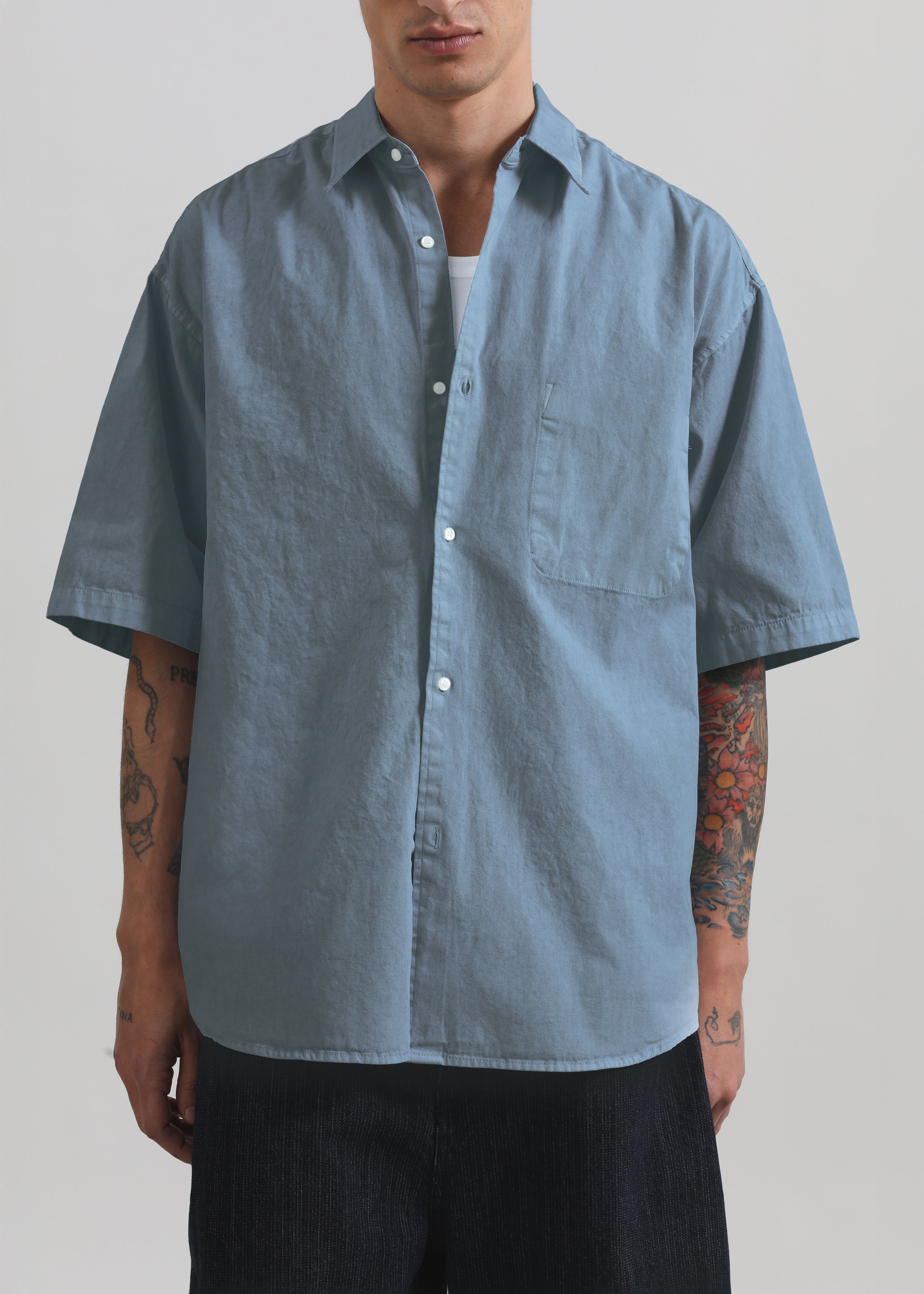 Havre Button Down Shirt - Blue - 3