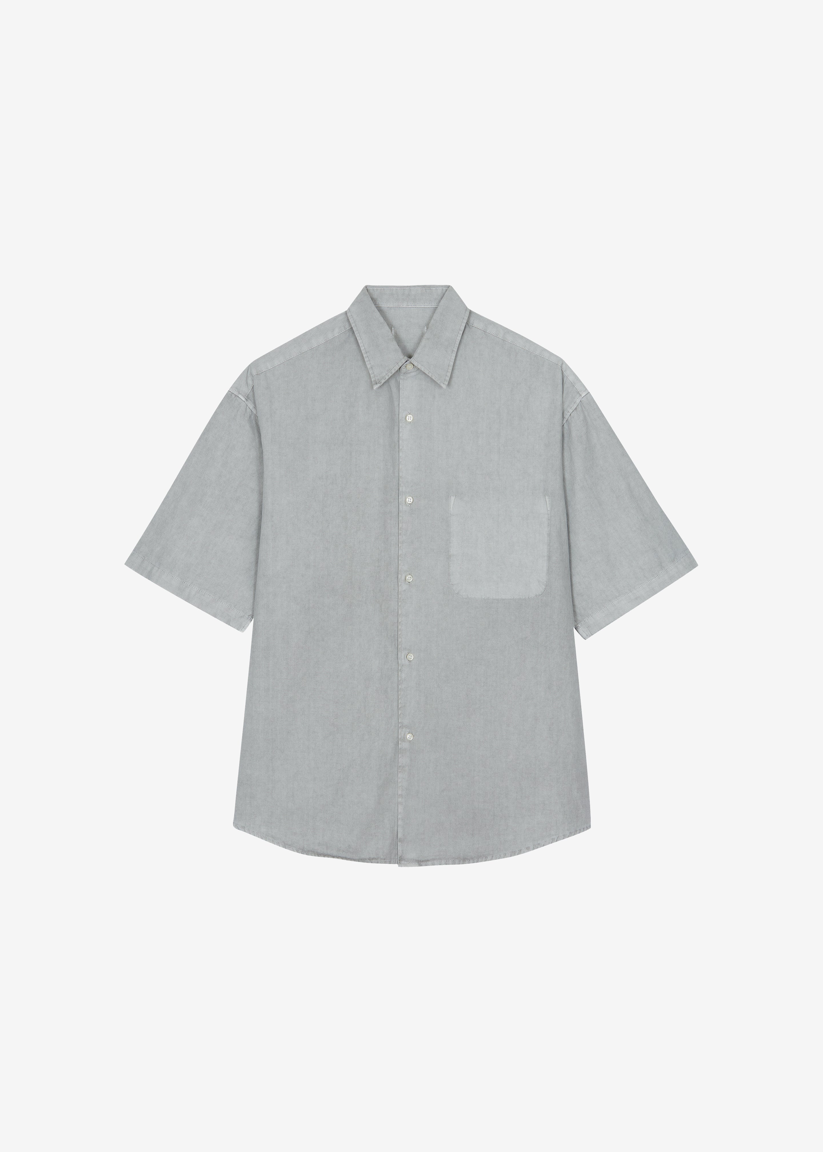 Havre Button Down Shirt - Light Grey - 6