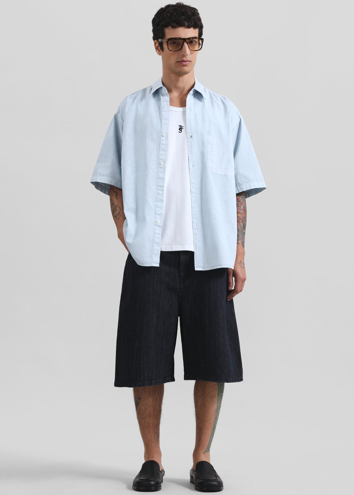 Havre Button Down Shirt - Pale Blue - 3