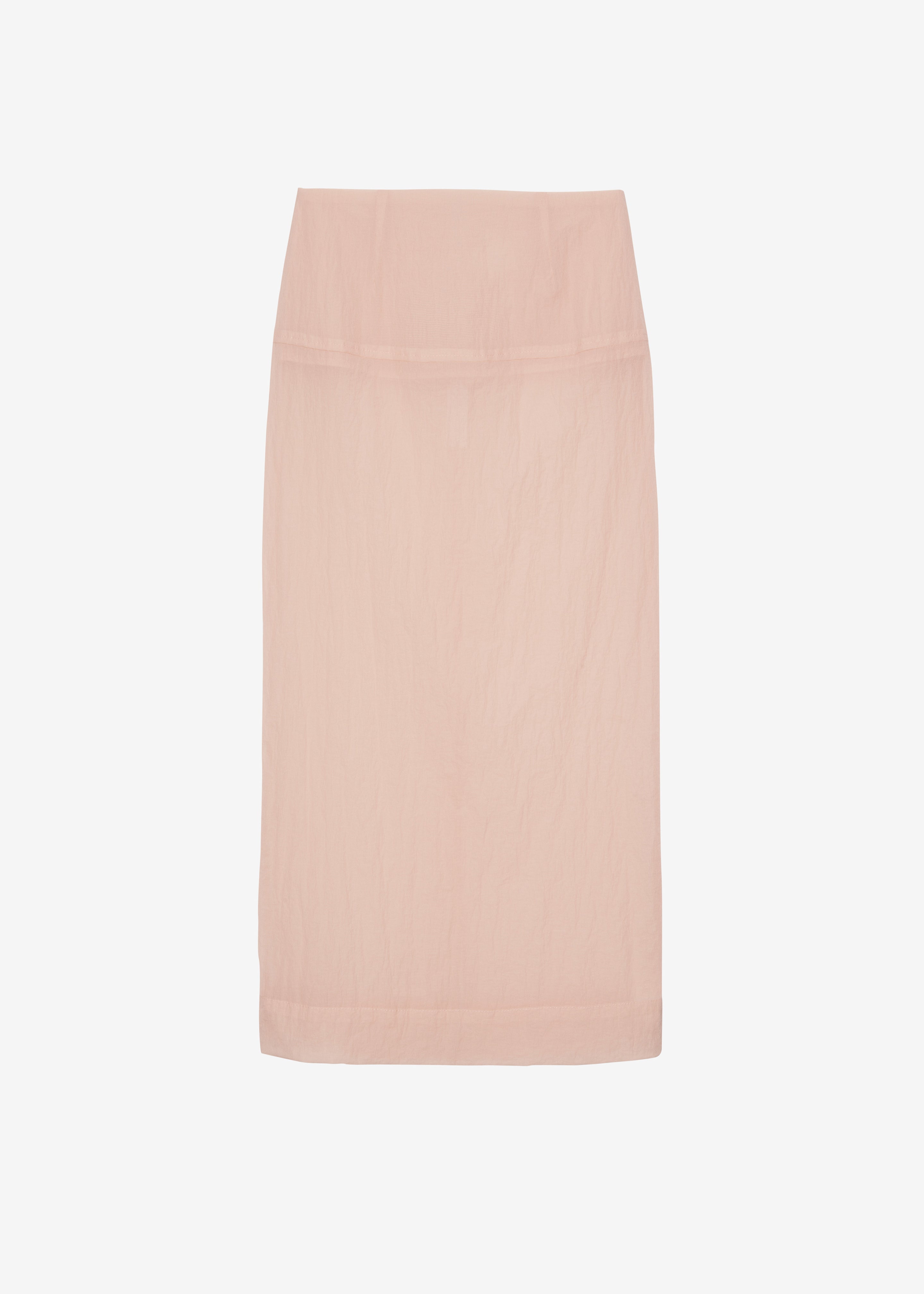 Heidi Semi Sheer Midi Skirt - Pink - 12