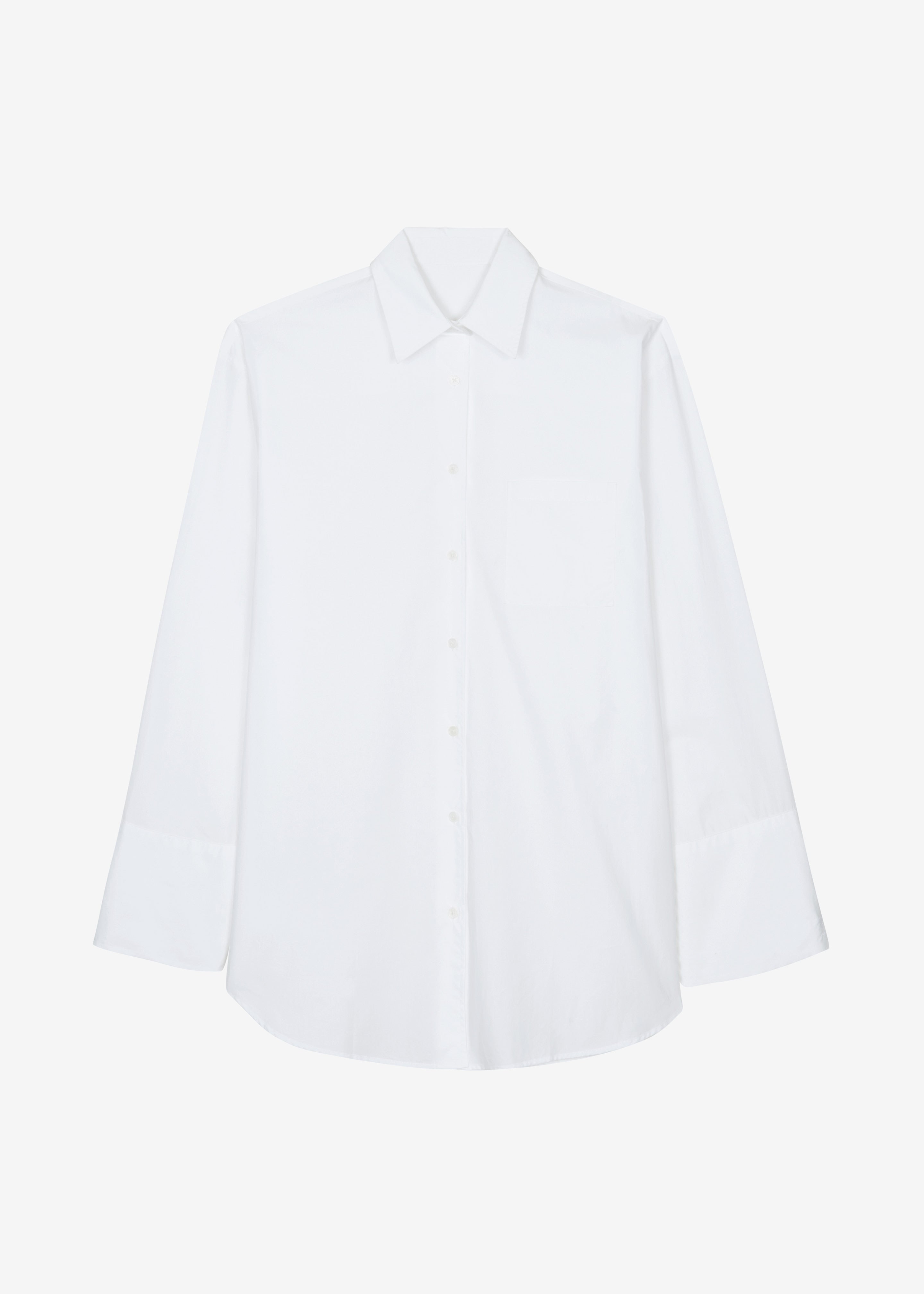 Helen Organic Cotton Long Shirt - White - 7