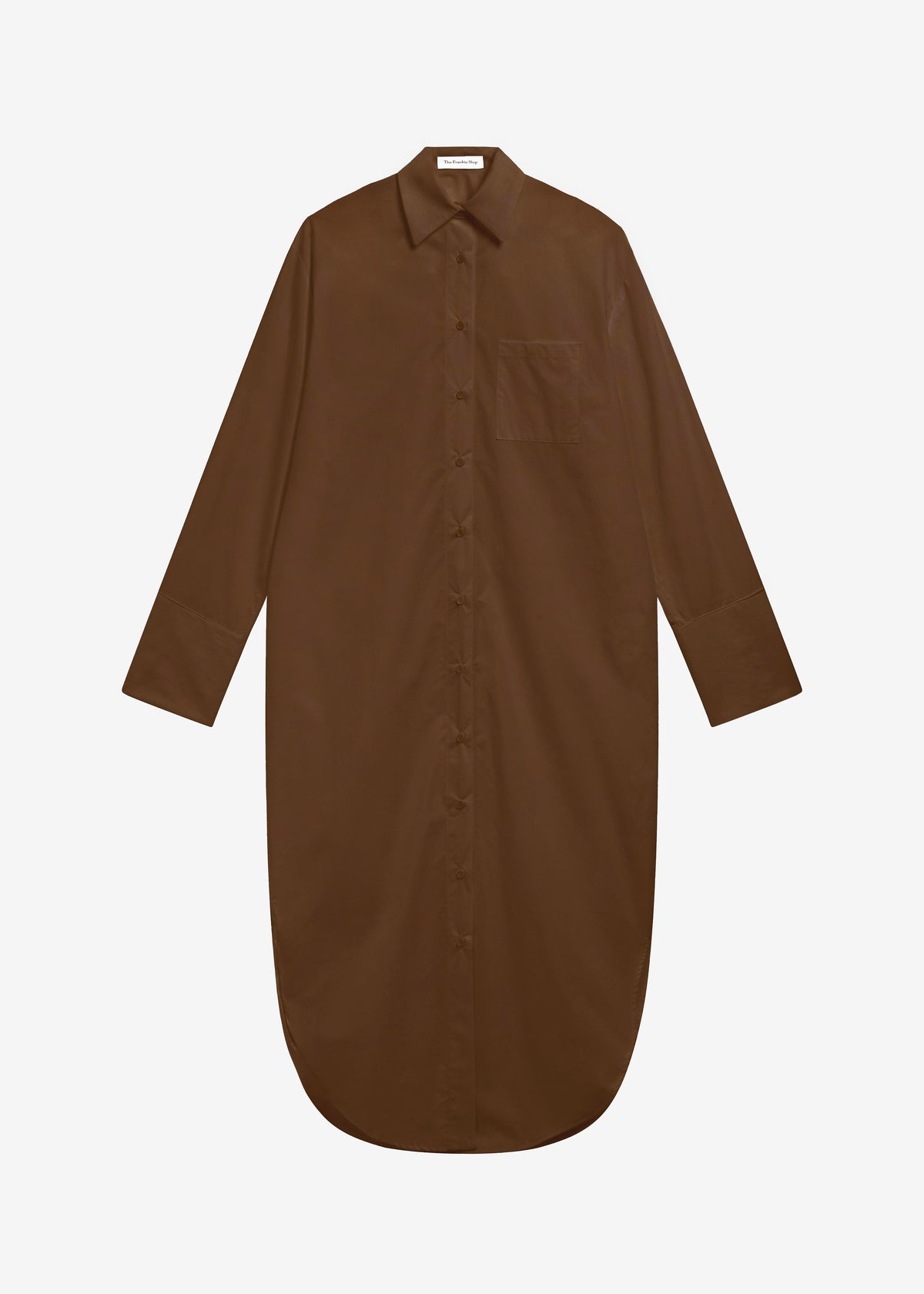 Helena Shirt Dress - Brown The Frankie Shop Helena Shirt Dress - Brown The Frankie Shop
