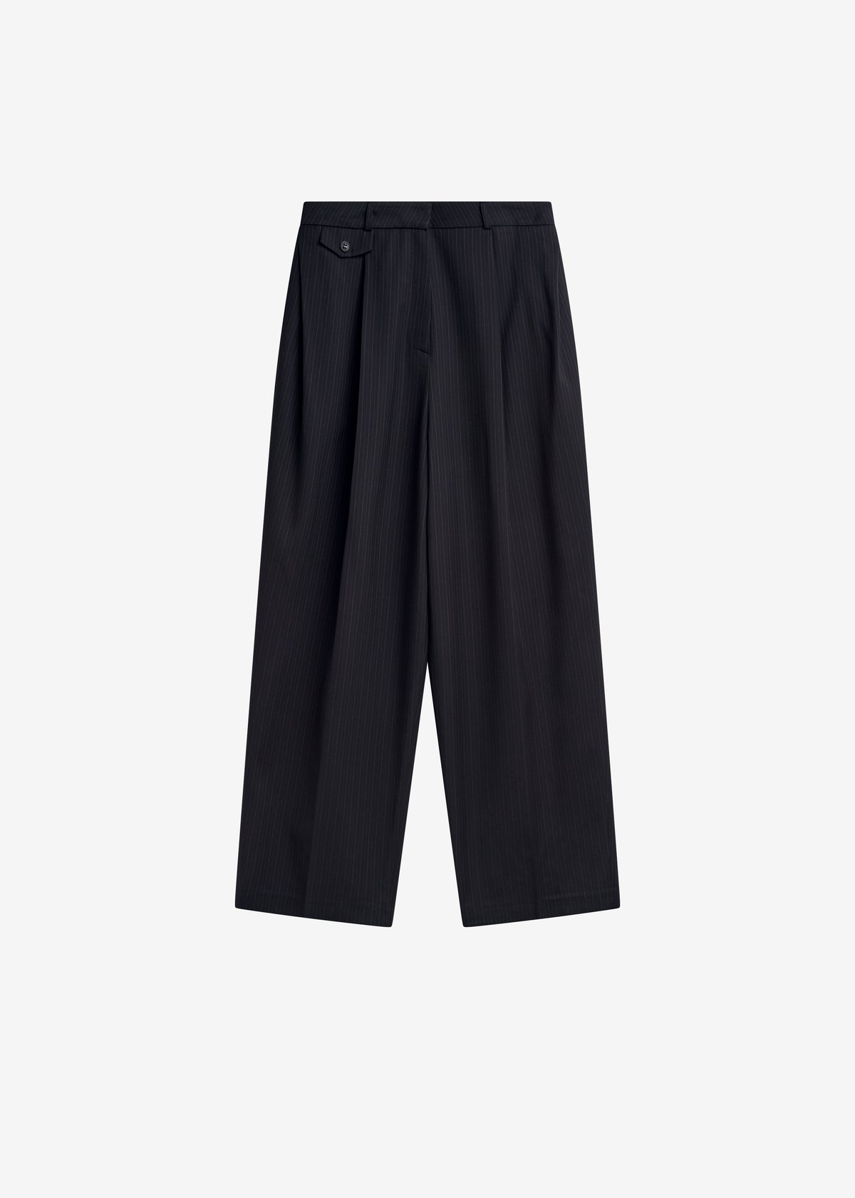 Helmond Pleated Trousers - Black Multi Stripe - 9