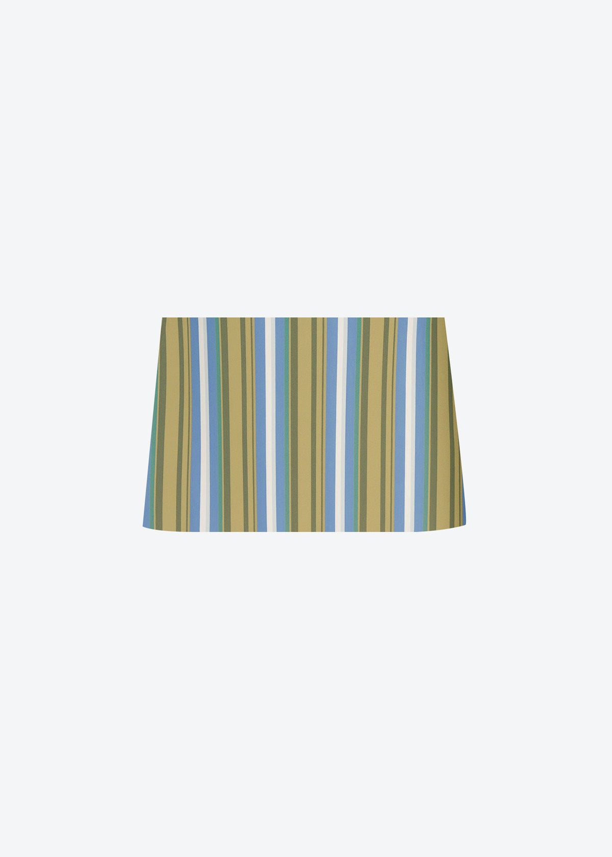 Hera Mini Skirt - Green Multi Stripe - 9