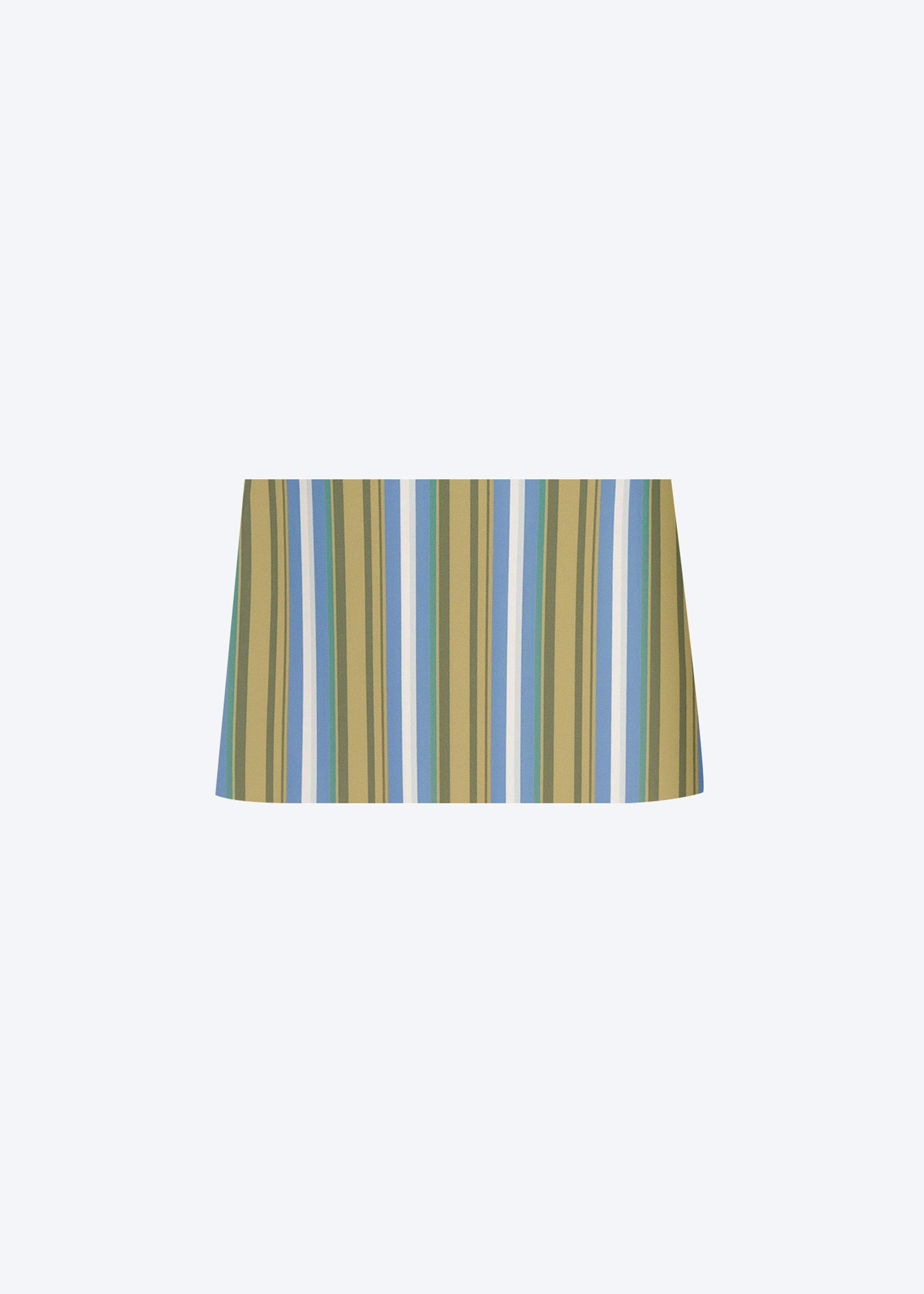 Hera Mini Skirt - Green Multi Stripe - 9
