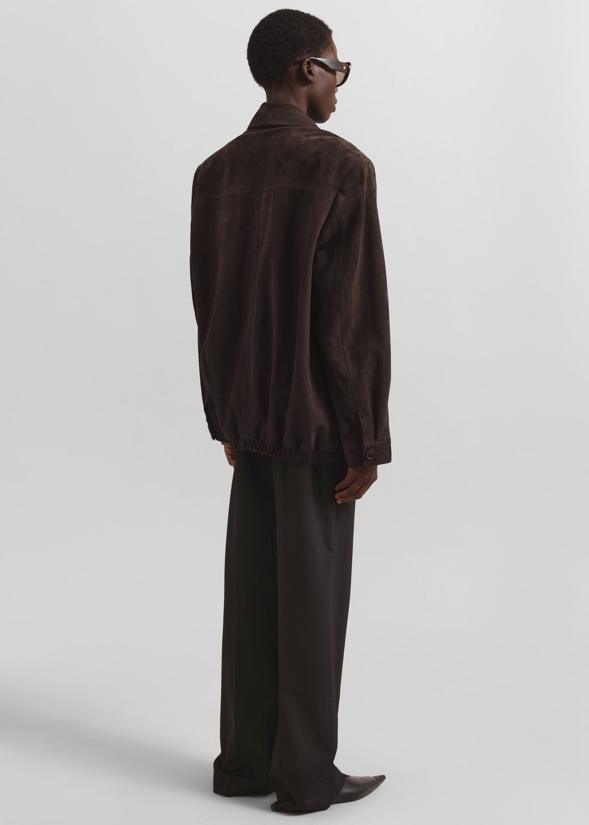 Hester Faux Suede Jacket - Brown - 6