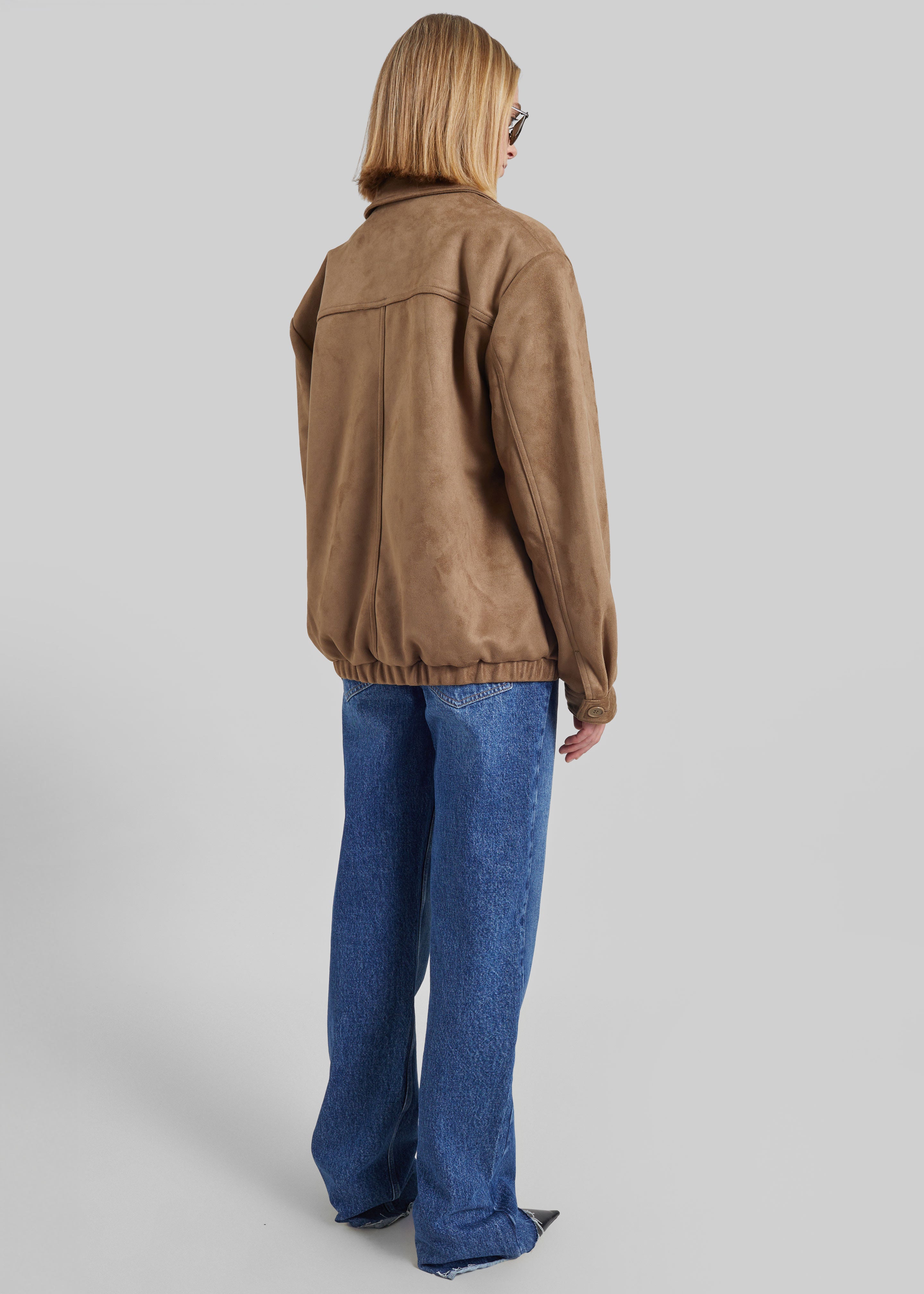 Hester Faux Suede Jacket - Camel – The Frankie Shop