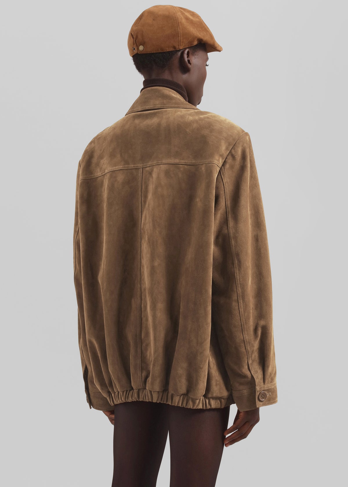 Hester Faux Suede Jacket - Camel - 8