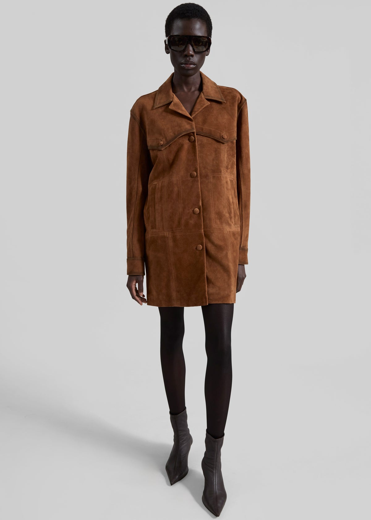 Himal Suede Jacket - Camel - 5