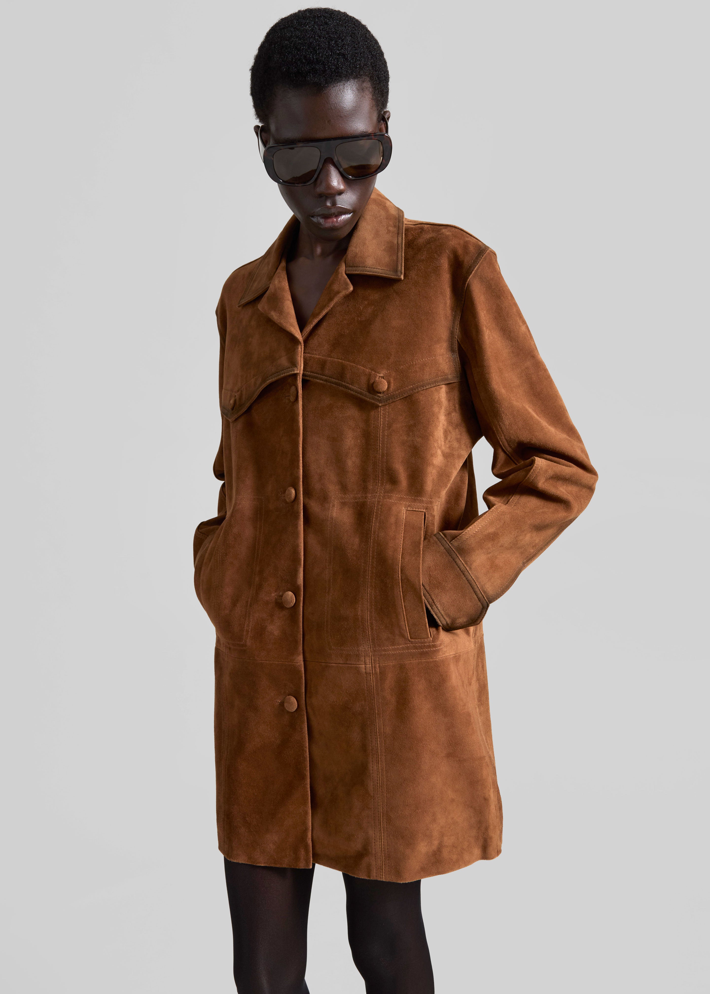 Himal Suede Jacket - Camel - 3