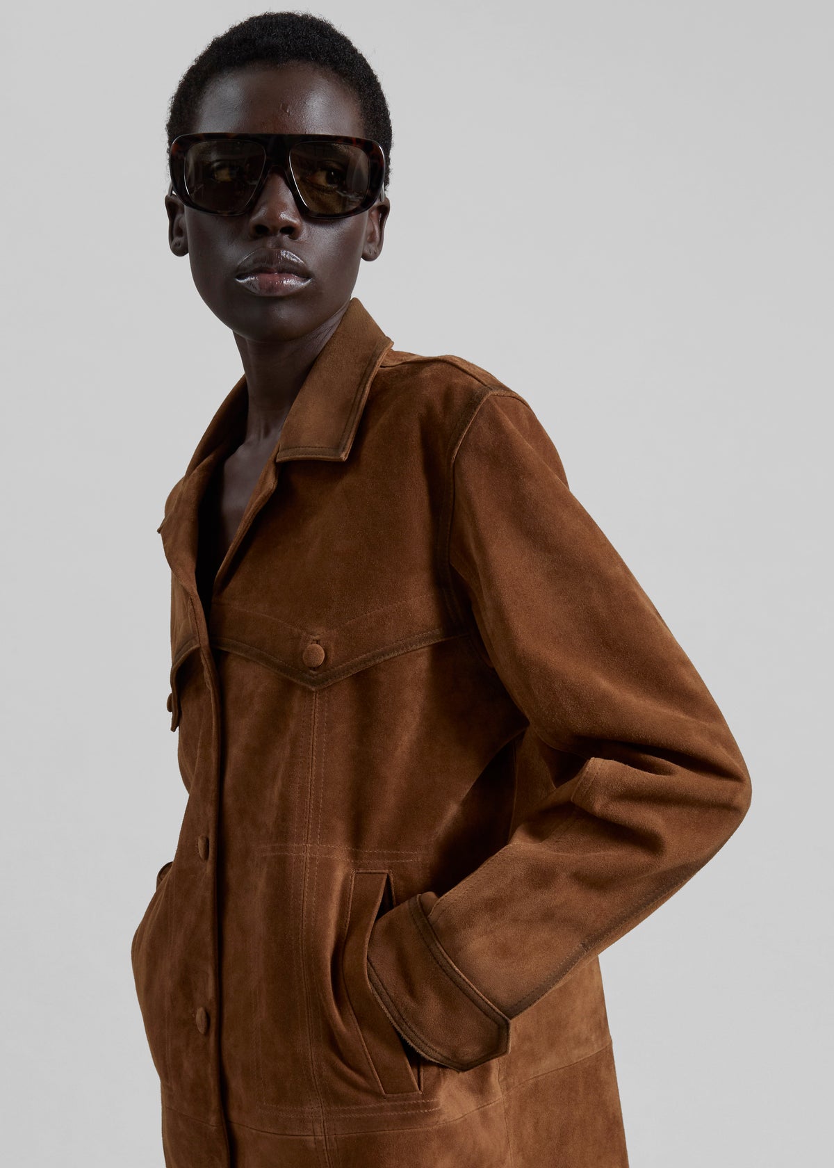 Himal Suede Jacket - Camel - 7