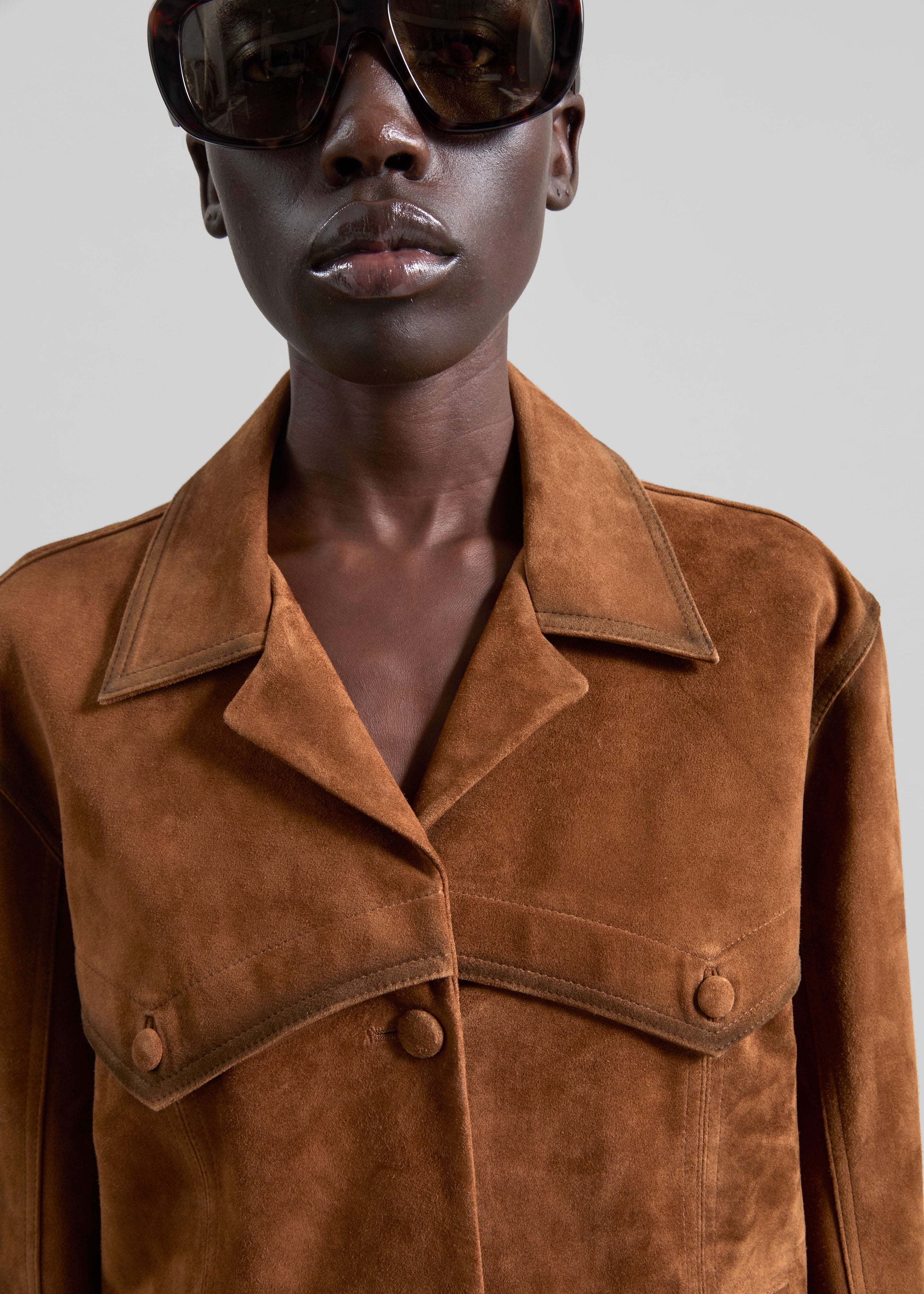 Himal Suede Jacket - Camel - 4