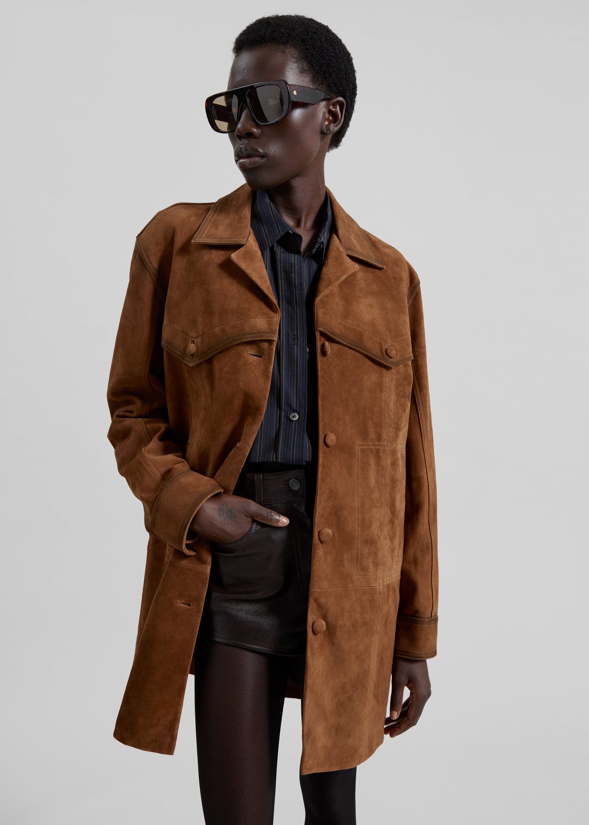 Himal Suede Jacket - Camel - 2