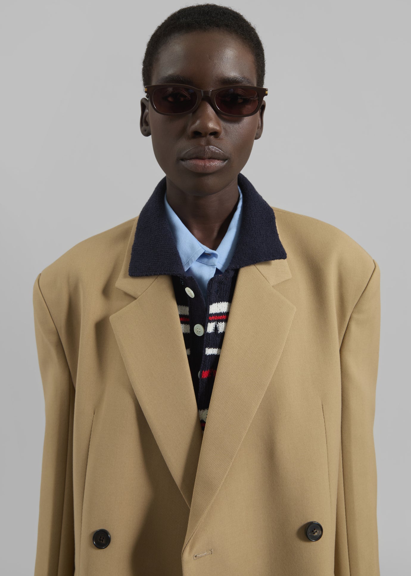 Gladys Blazer - Khaki – The Frankie Shop