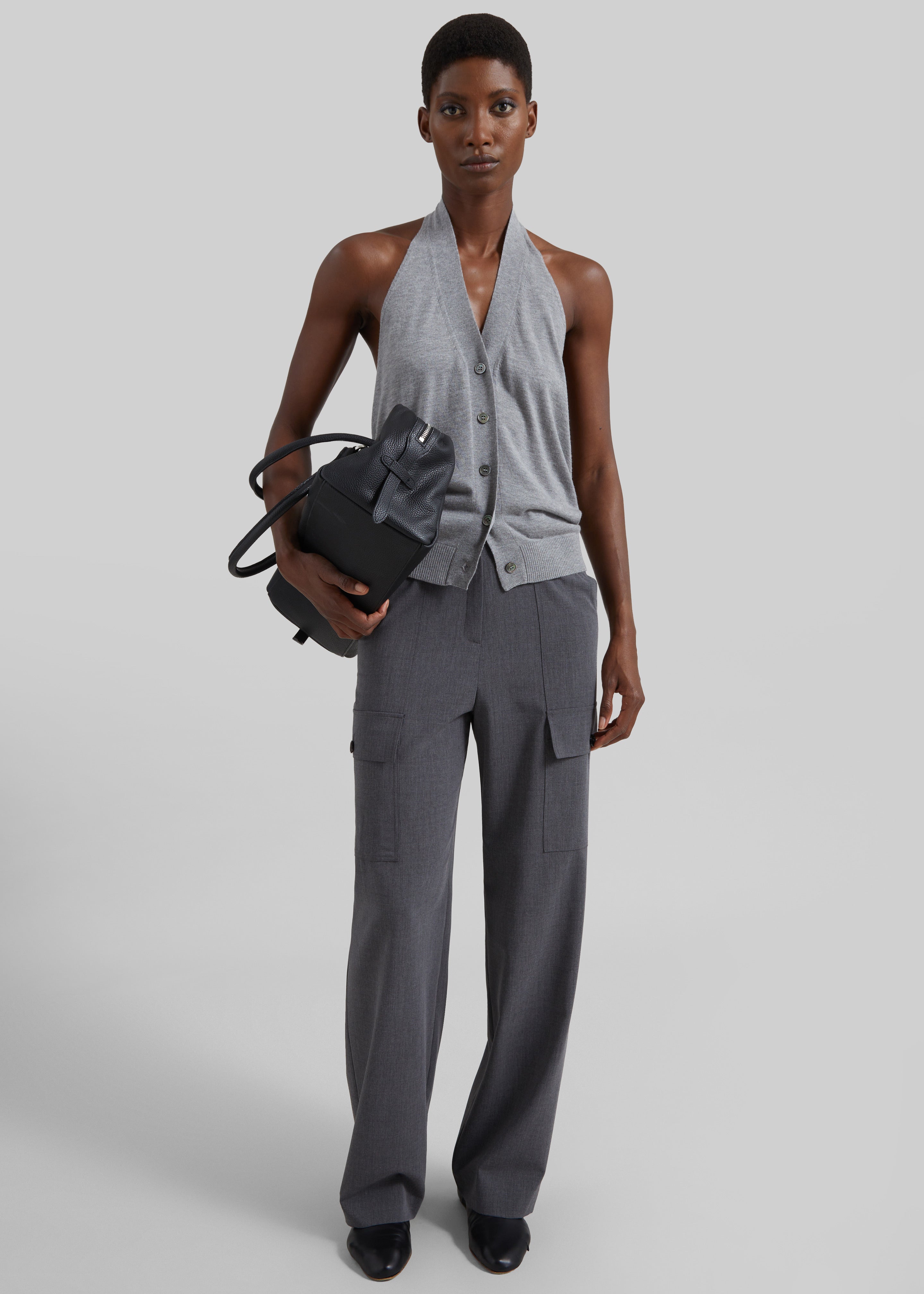 Holborn Cargo Pants - Grey Melange - 4