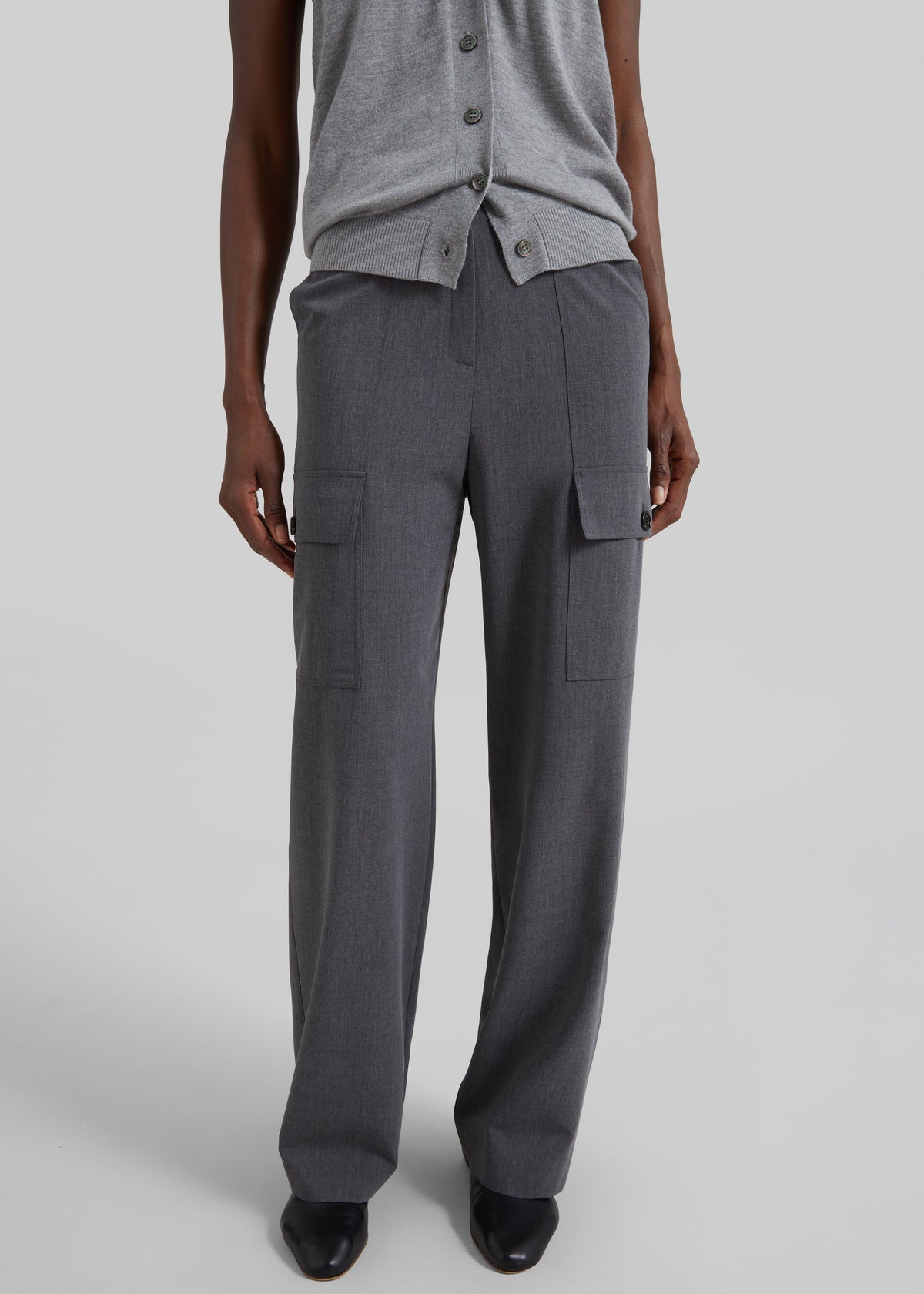 Holborn Cargo Pants - Grey Melange - 2