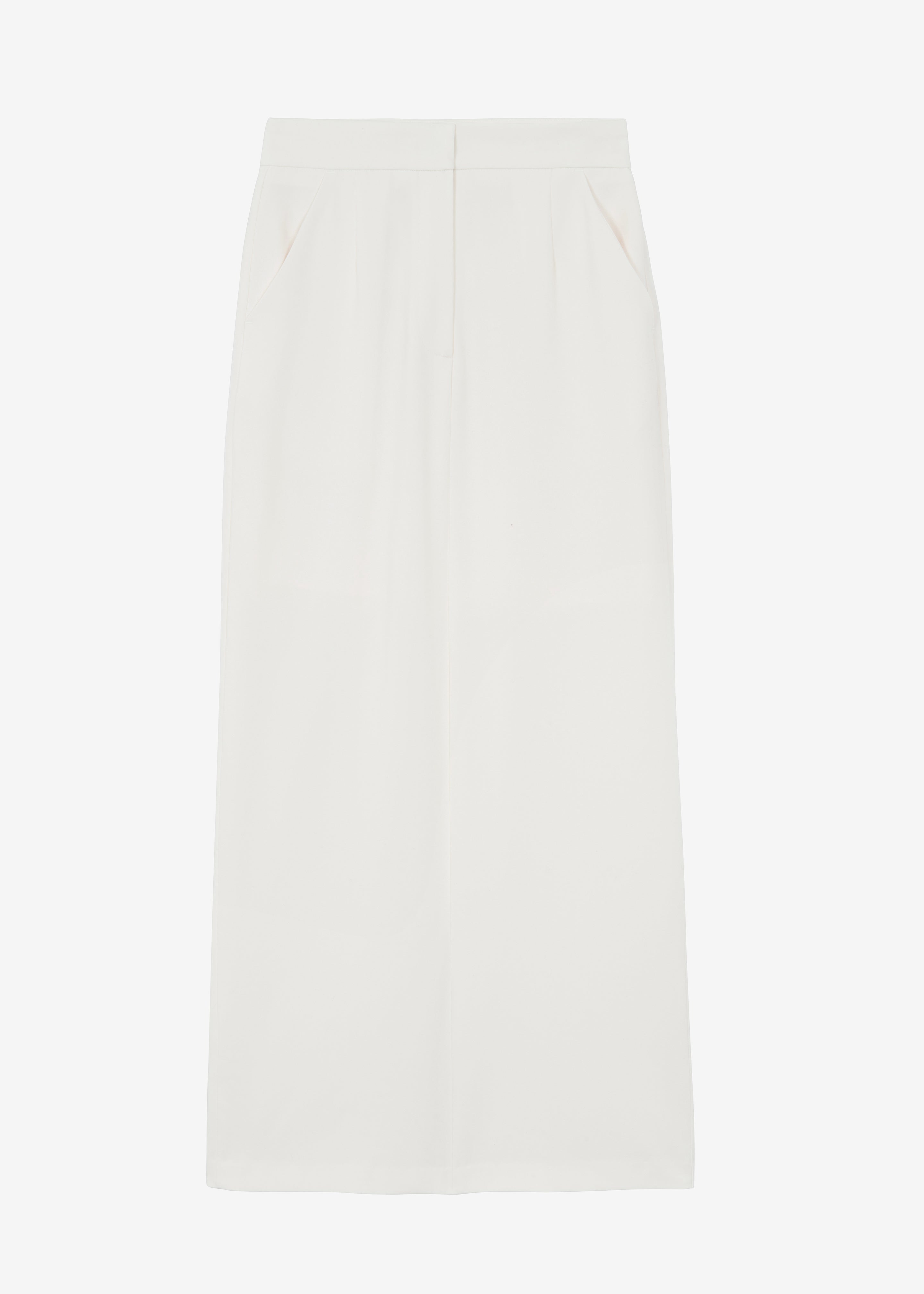 Hollis Back Slit Skirt - Ivory – The Frankie Shop