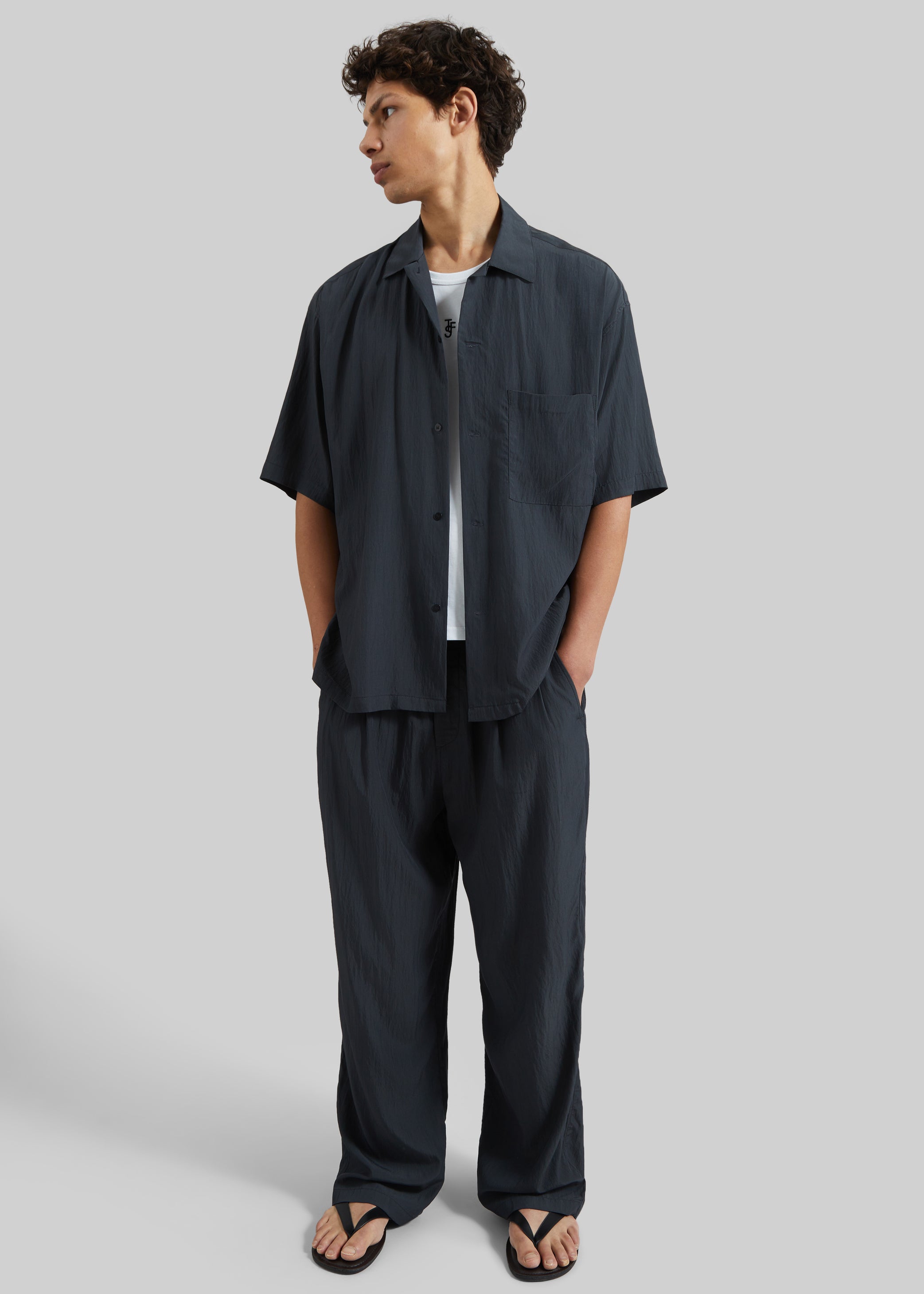 Shop the look image for Holmen Short Sleeve Shirt - Charcoal