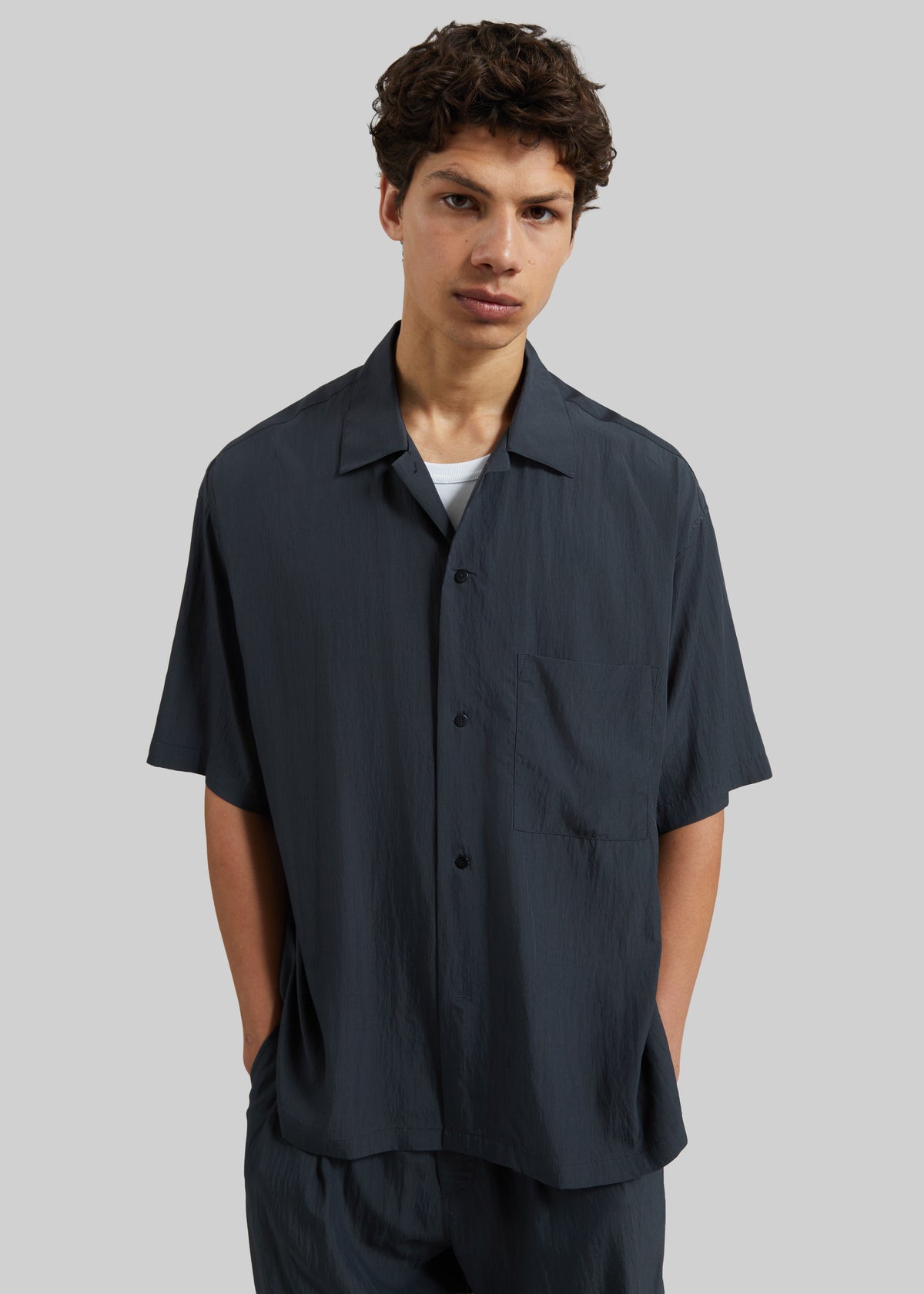 Holmen Short Sleeve Shirt - Charcoal - 1