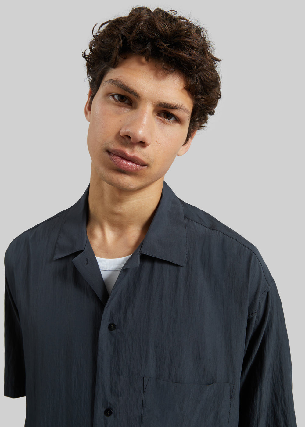 Holmen Short Sleeve Shirt - Charcoal - 1