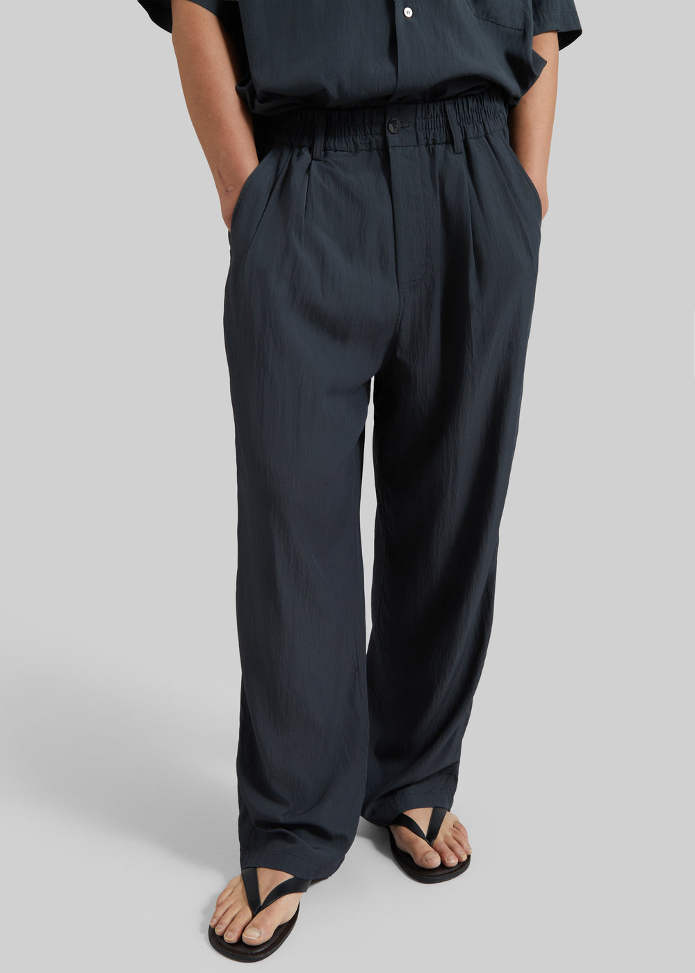 Holmen Straight Pants - Charcoal - 1