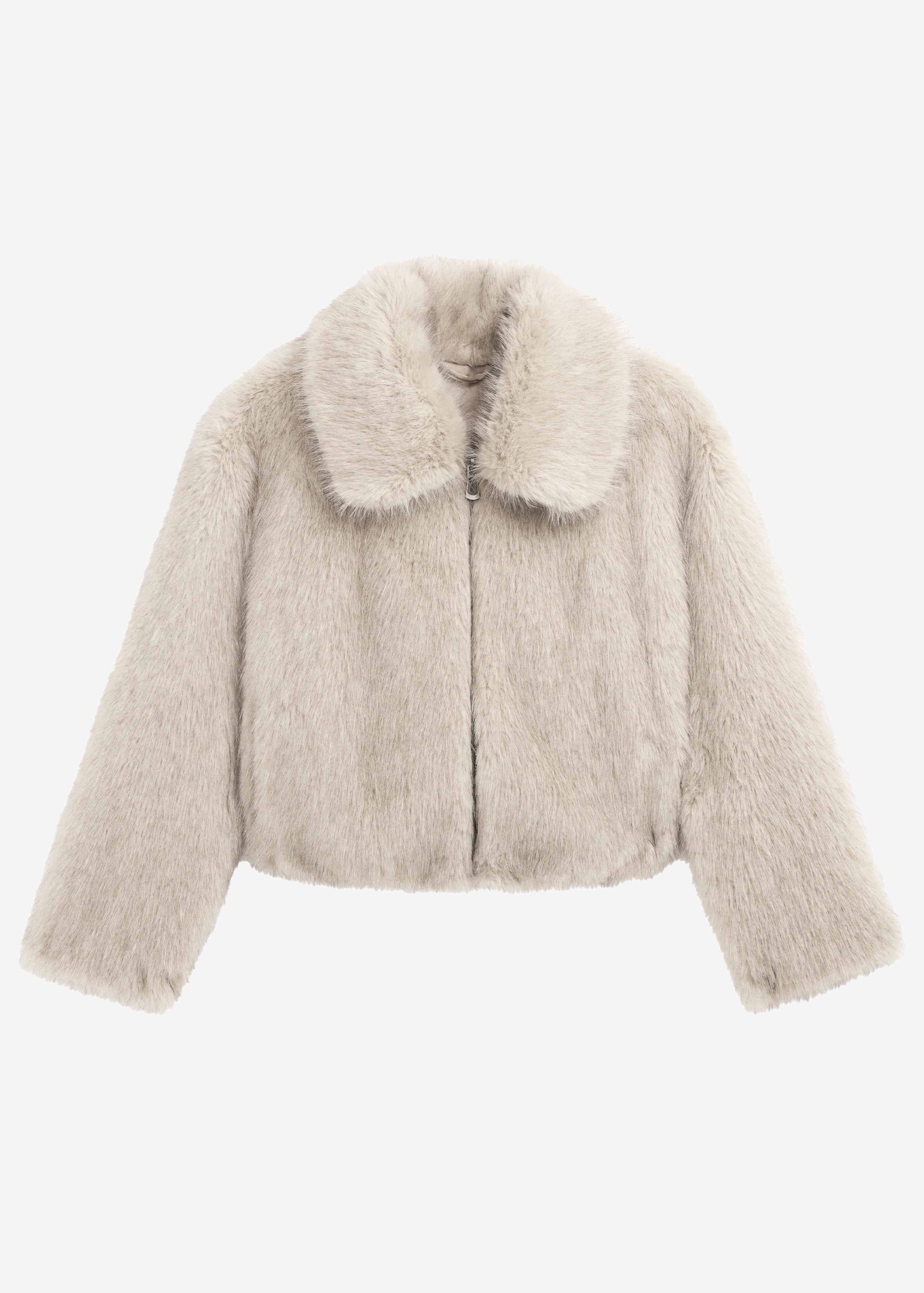 Hope Faux Fur Jacket - Beige - 10