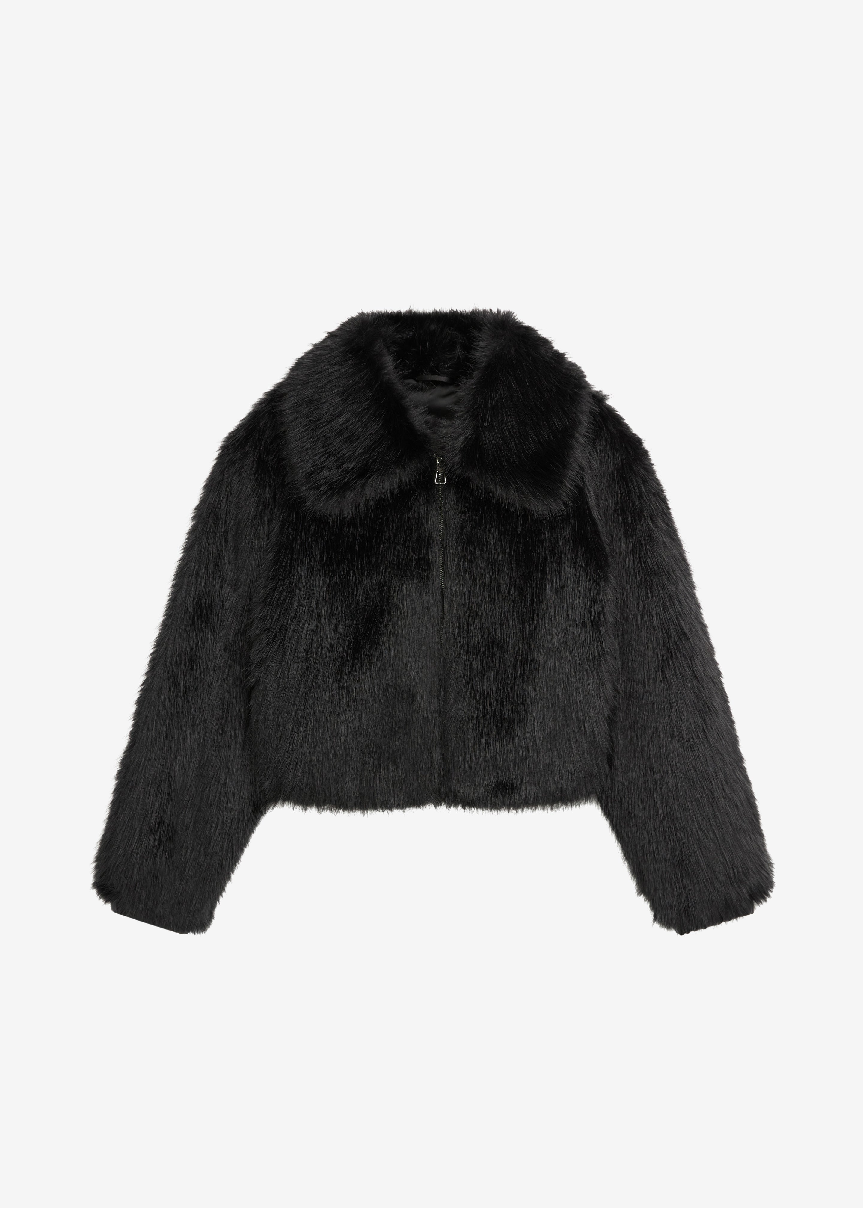 Hope Faux Fur Jacket - Black – The Frankie Shop