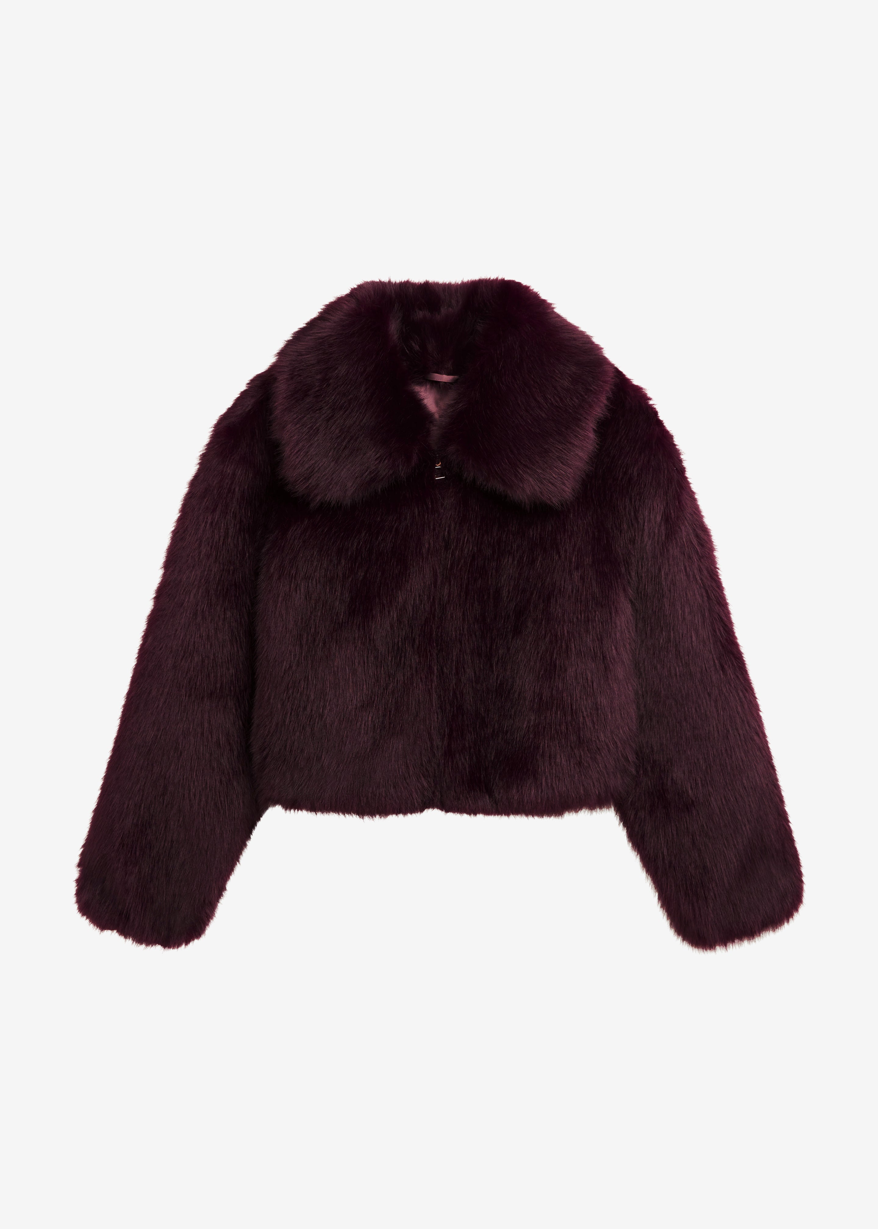 Frankie shops Faux Fur Jacket Red - Meduim