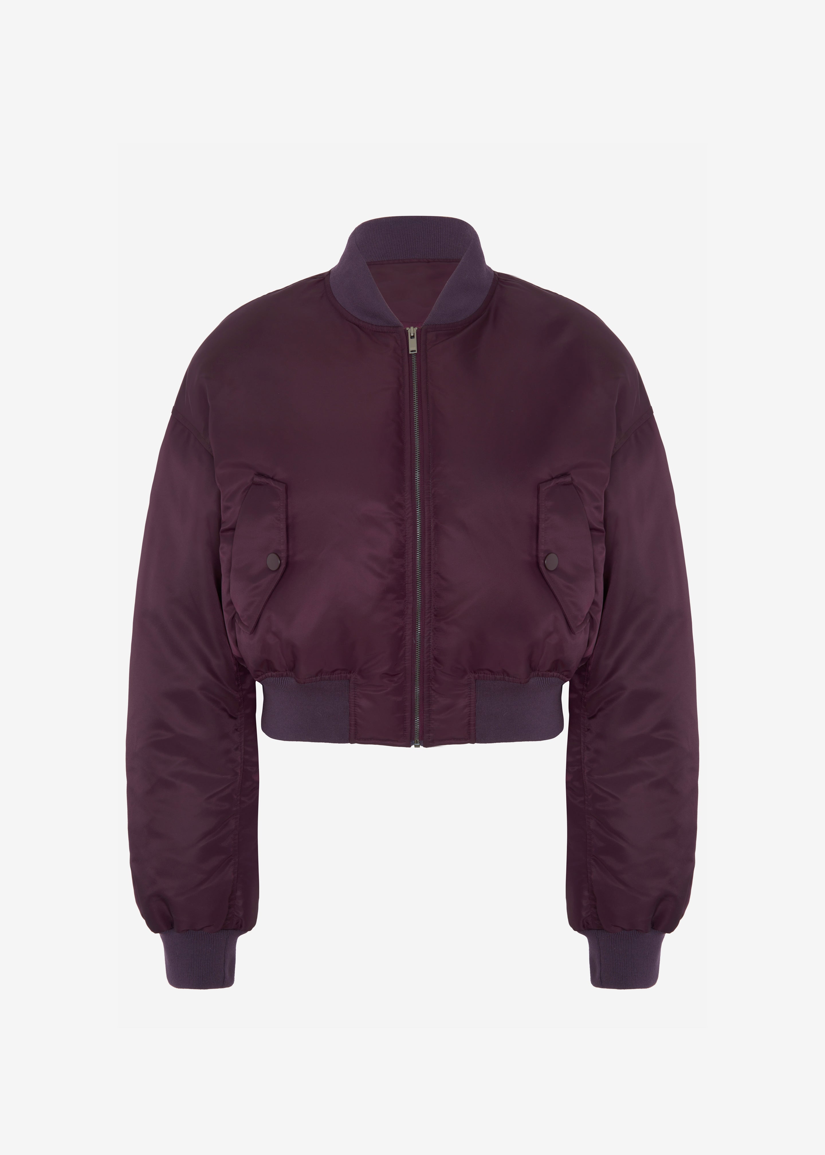 Houghton Cropped Bomber - Prune - 11