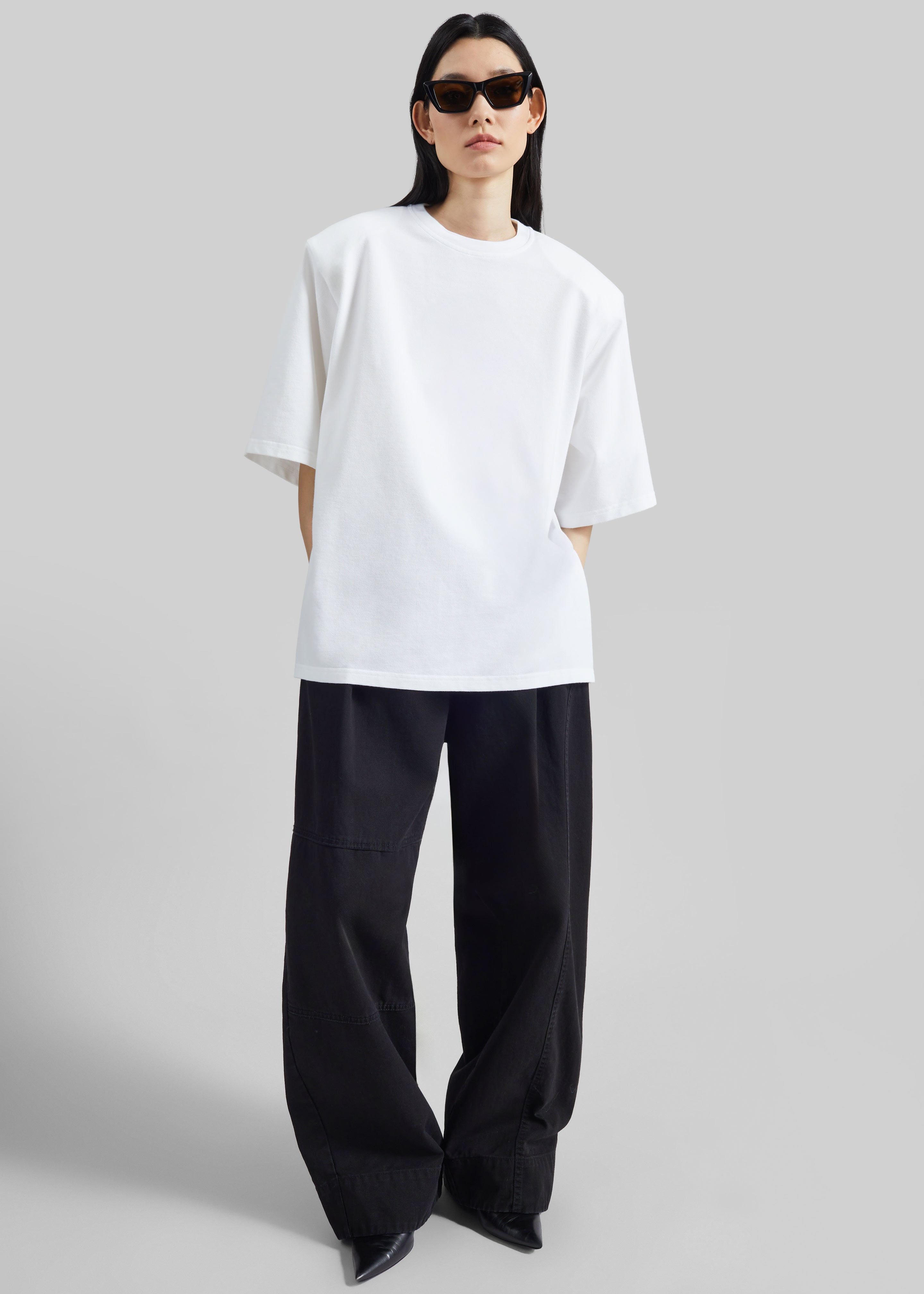 Hugo Padded T-Shirt - White – The Frankie Shop