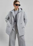 Hutton Boxy Blazer - Light Grey