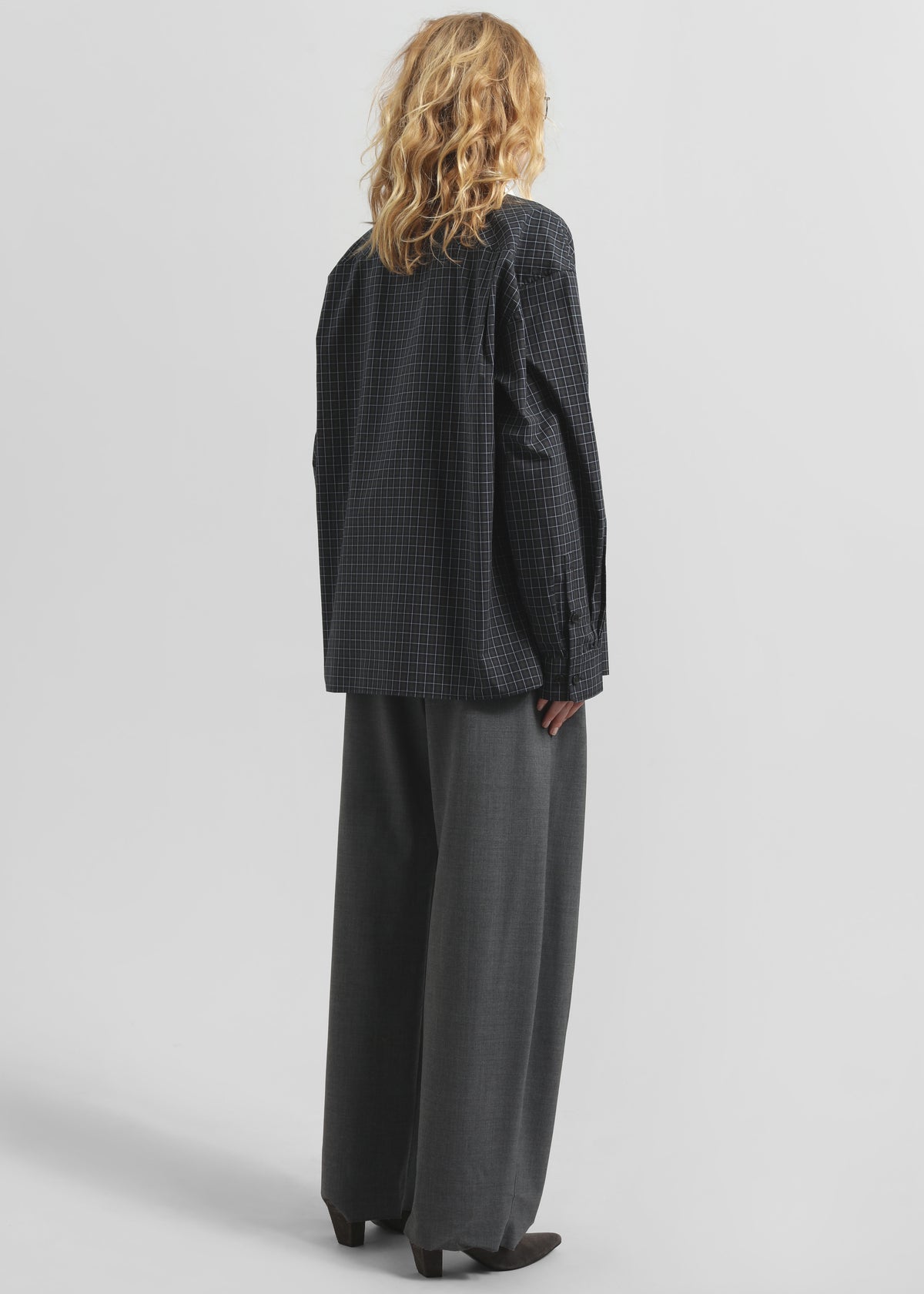 Hylan Checked Shirt - Dark Grey - 12