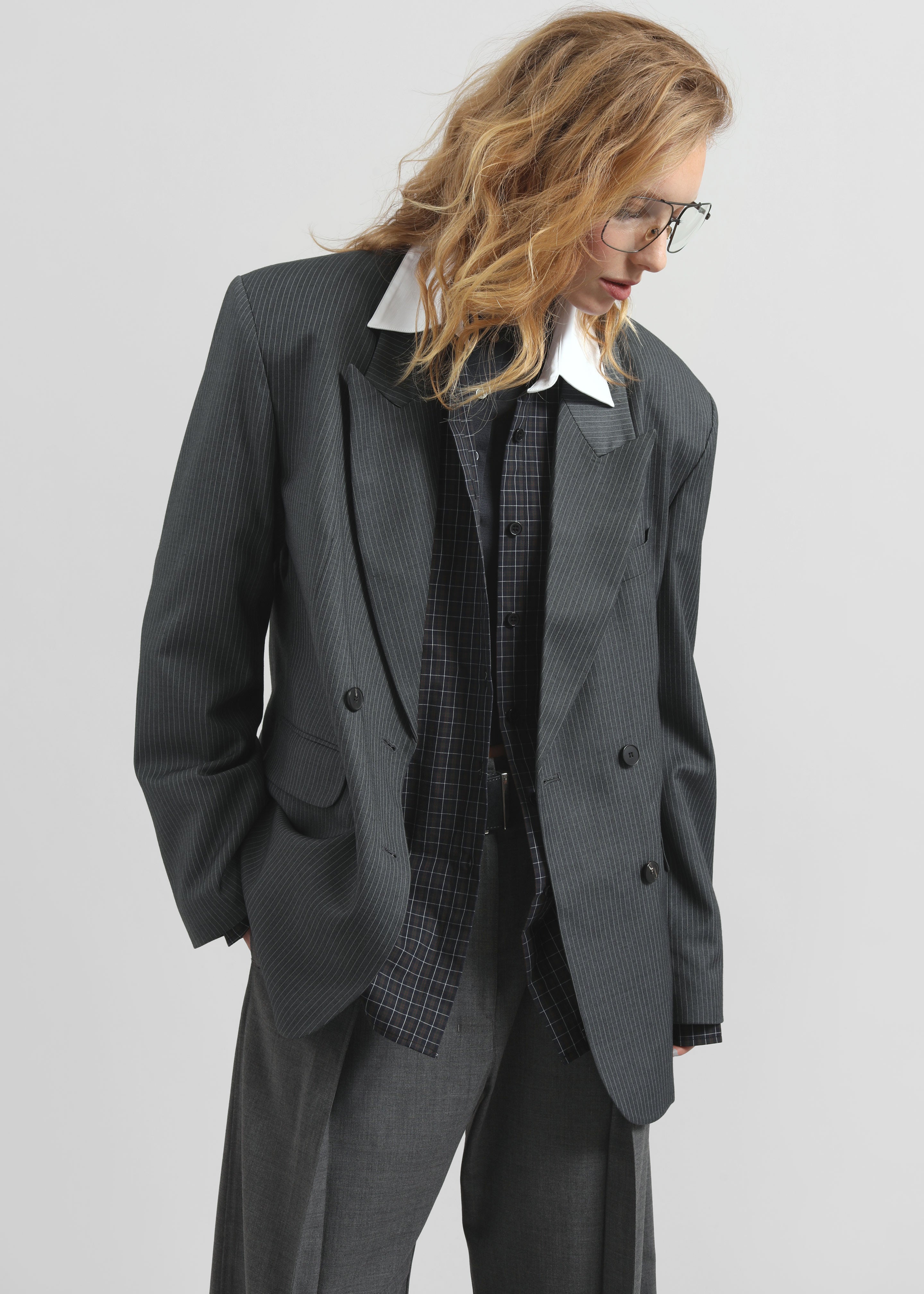 Hylan Checked Shirt - Dark Grey - 7