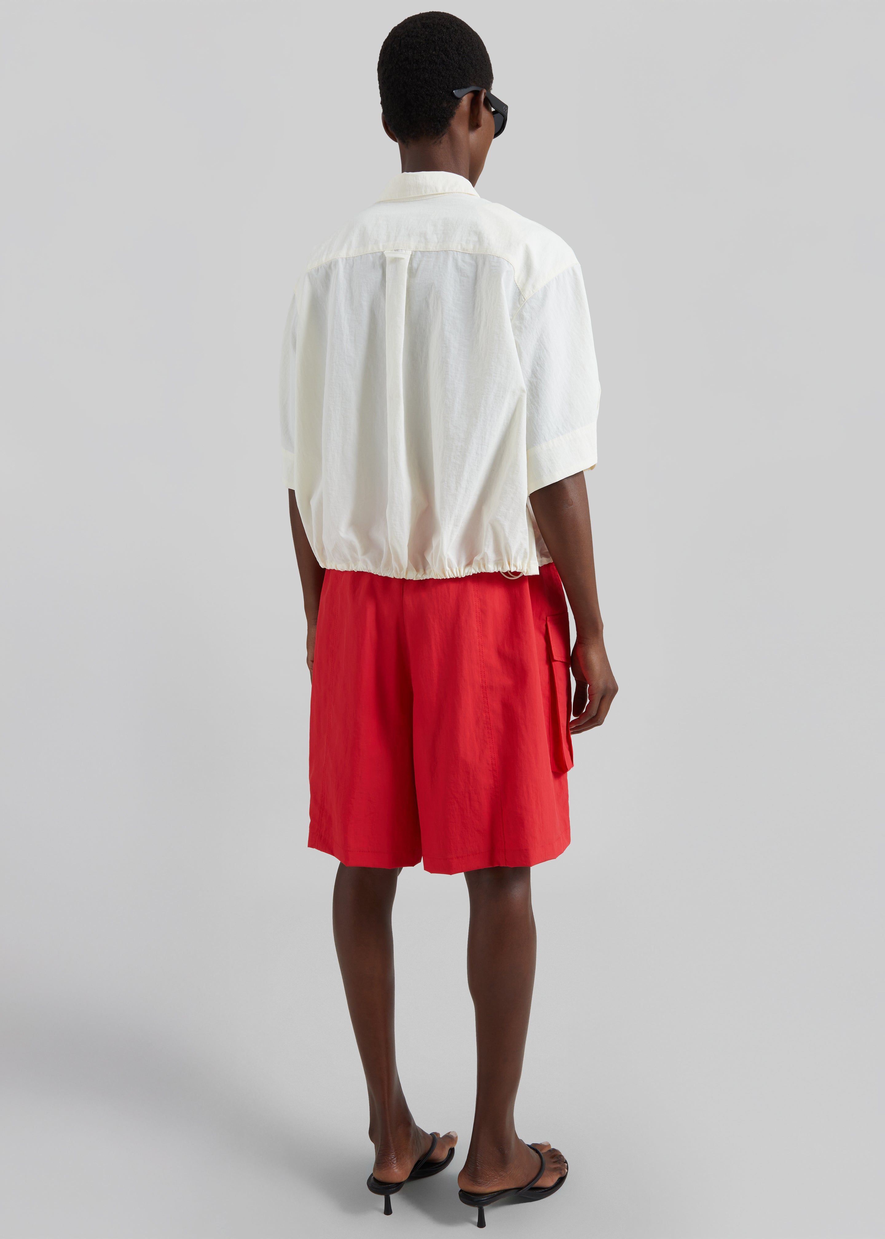 Igny Technical Cargo Bermuda Shorts - Red - 5