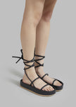 Ilio Smeraldo Pritika 01 Lace Up Sandal - Black