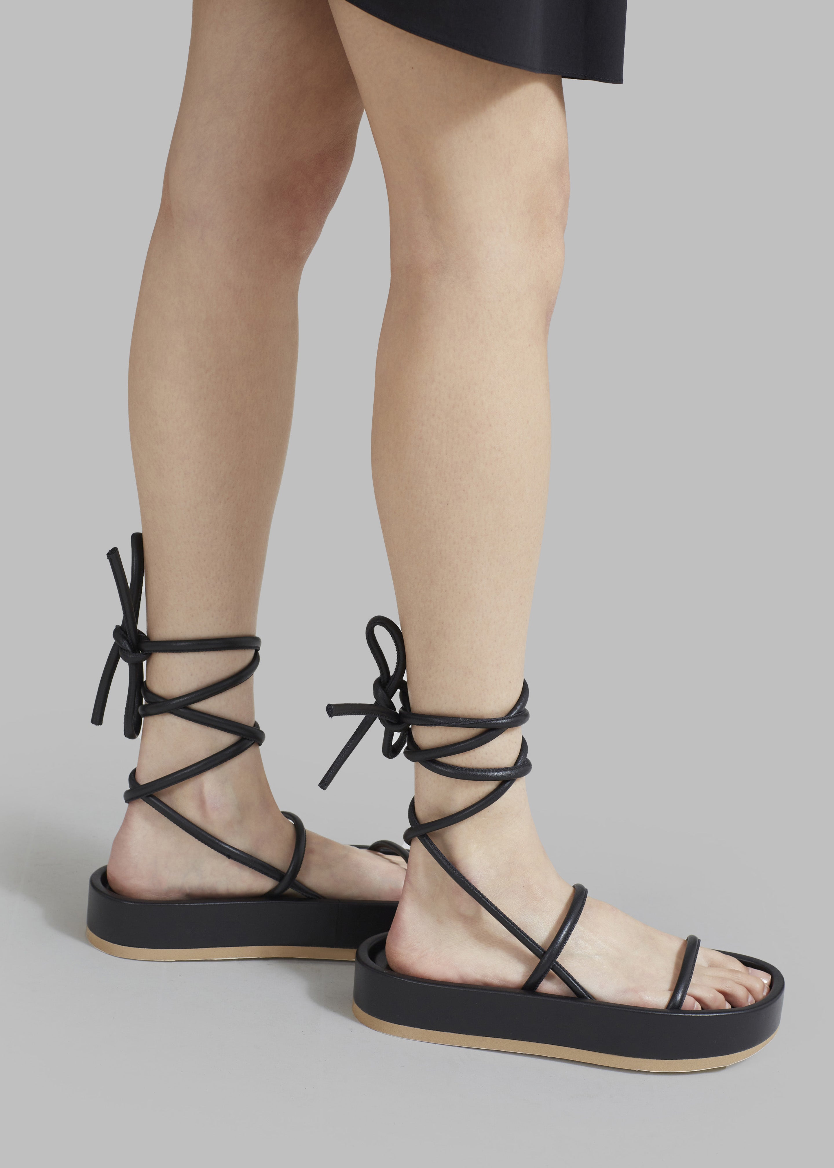 Sandals | Lace Up Strappy Platform Sandals | MissPap