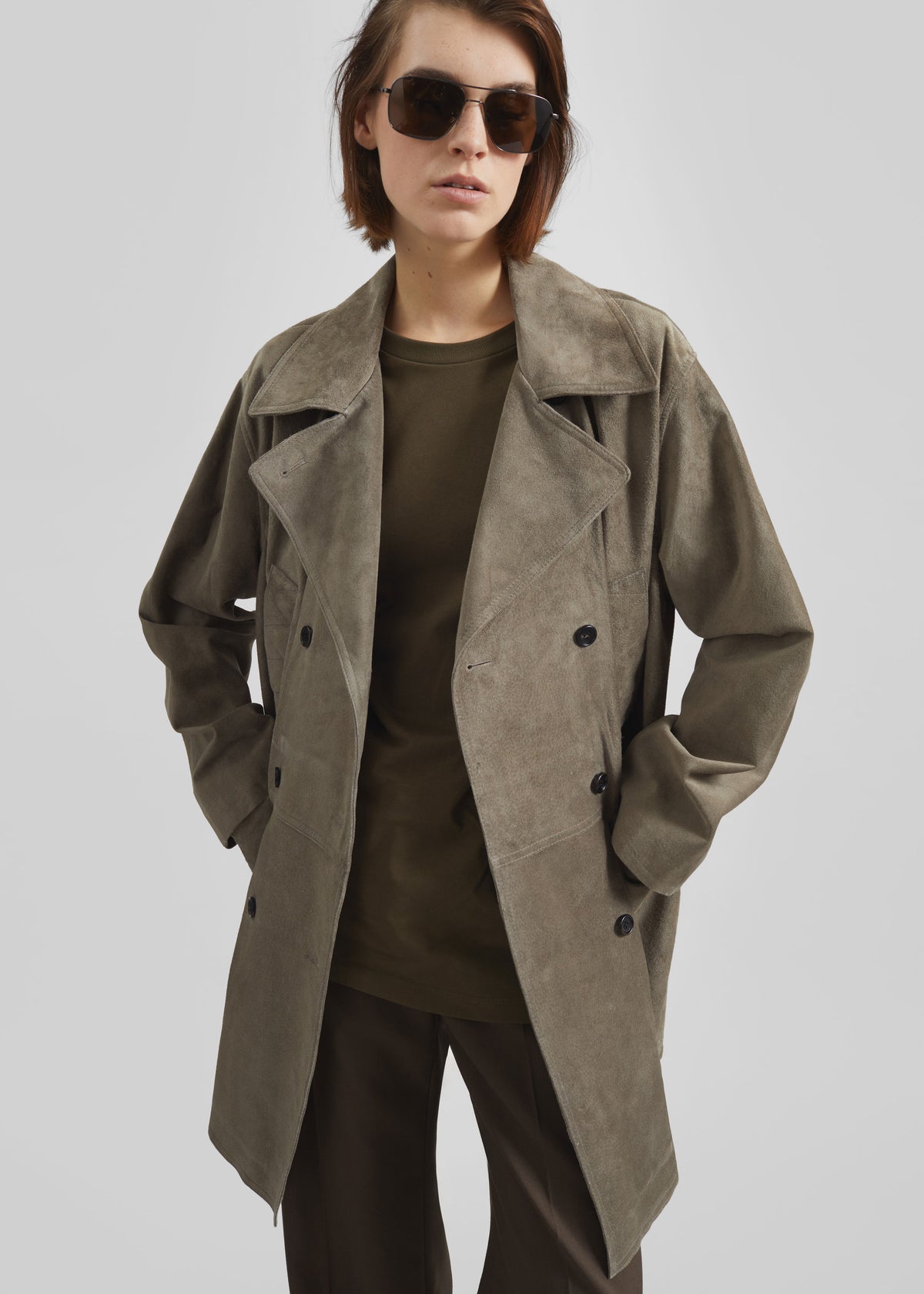 Imatra Suede Jacket - Dark Taupe - 4