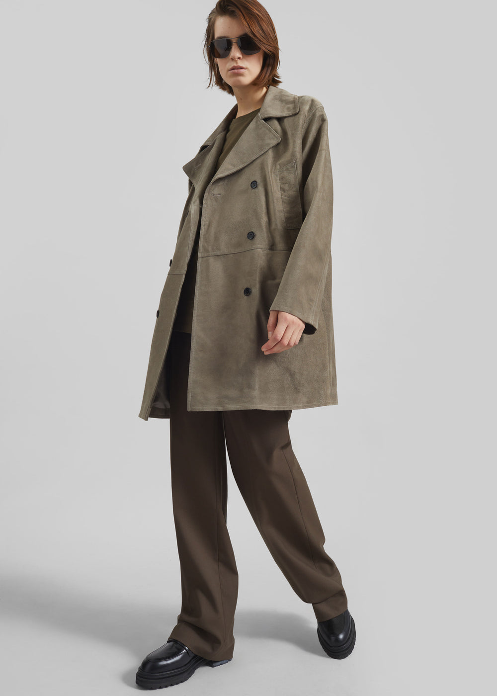 Imatra Suede Jacket - Dark Taupe - 1
