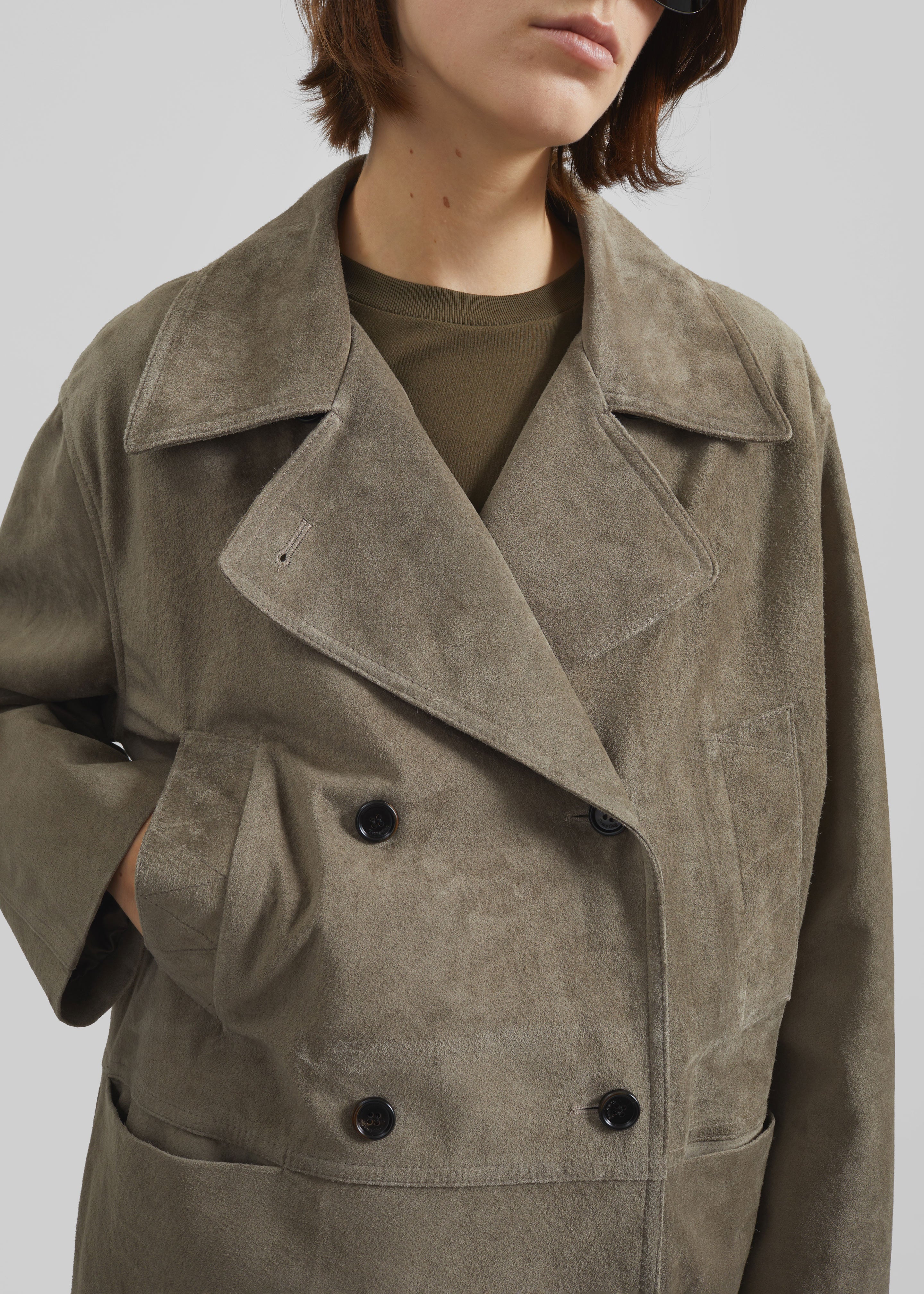 Imatra Suede Jacket - Dark Taupe - 3